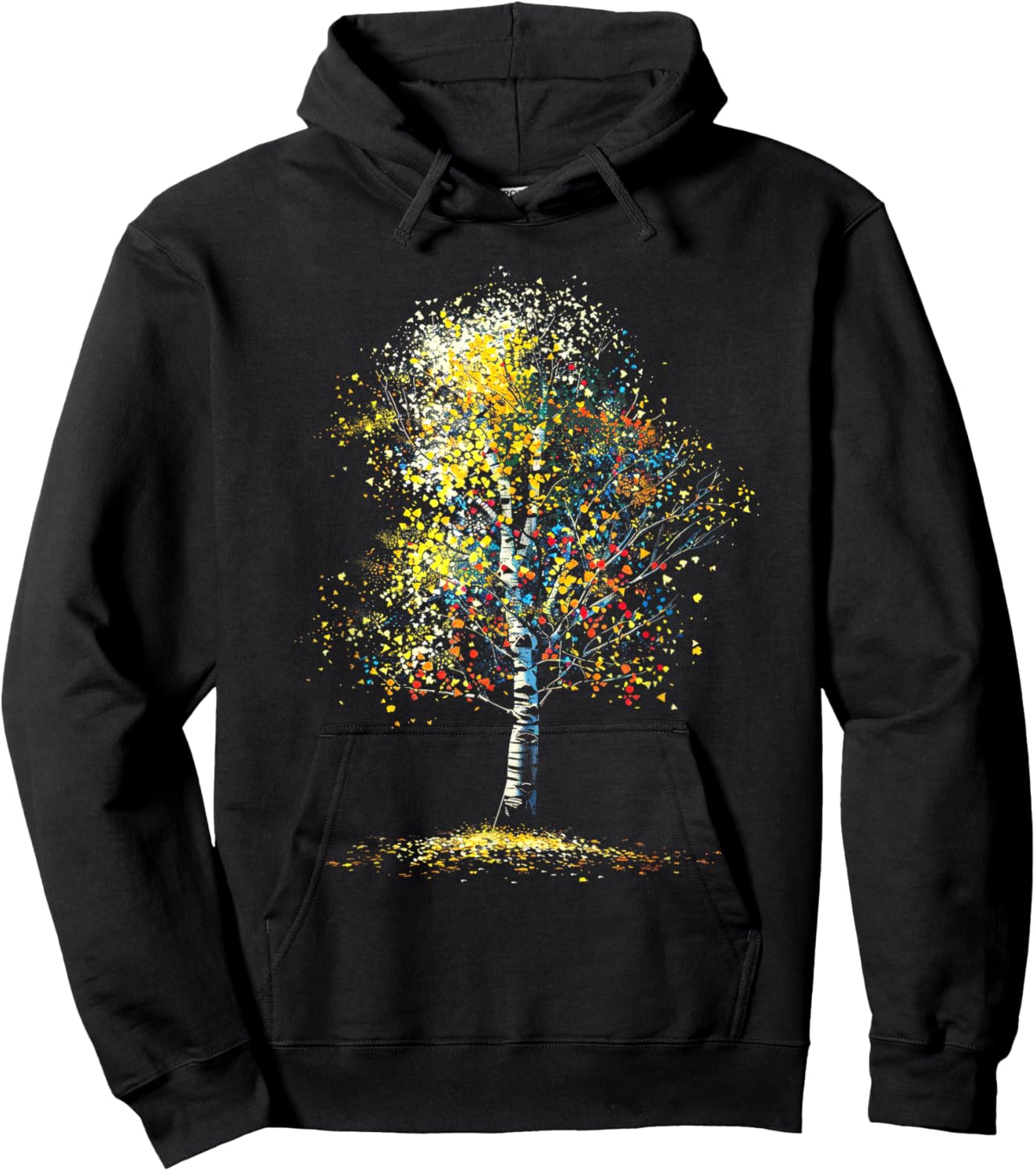 Realistic Forest Birch Tree Nature Birch tree Hoodie - Hoodie | Black