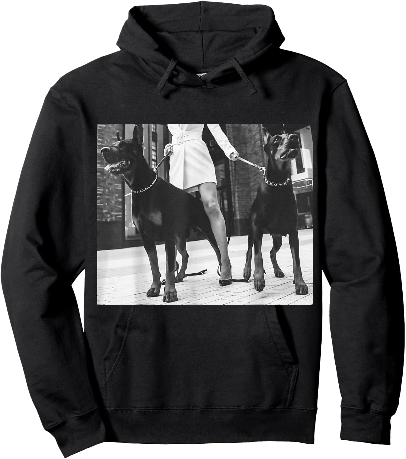 Beware Dobermans on Duty Hoodie - Hoodie | Black