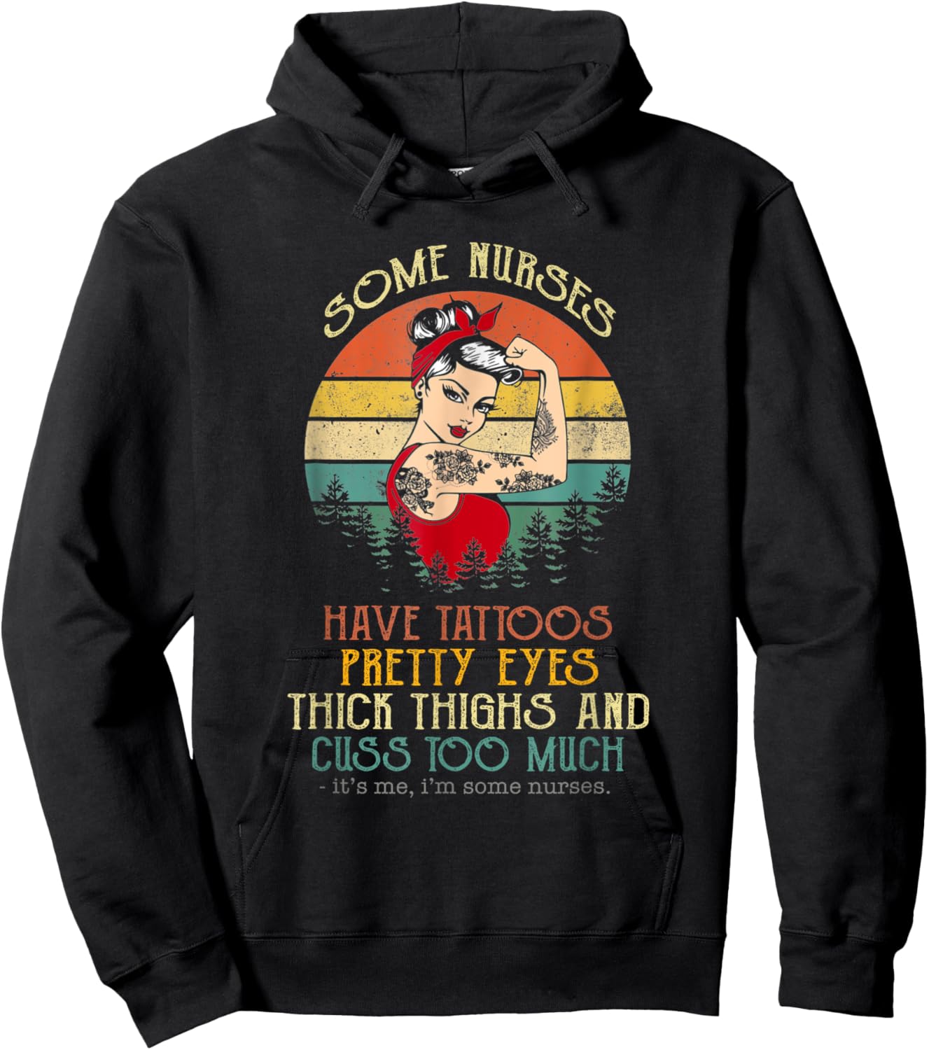 Some Nurses Cuss Too Much Hoodie - Hoodie | Black
