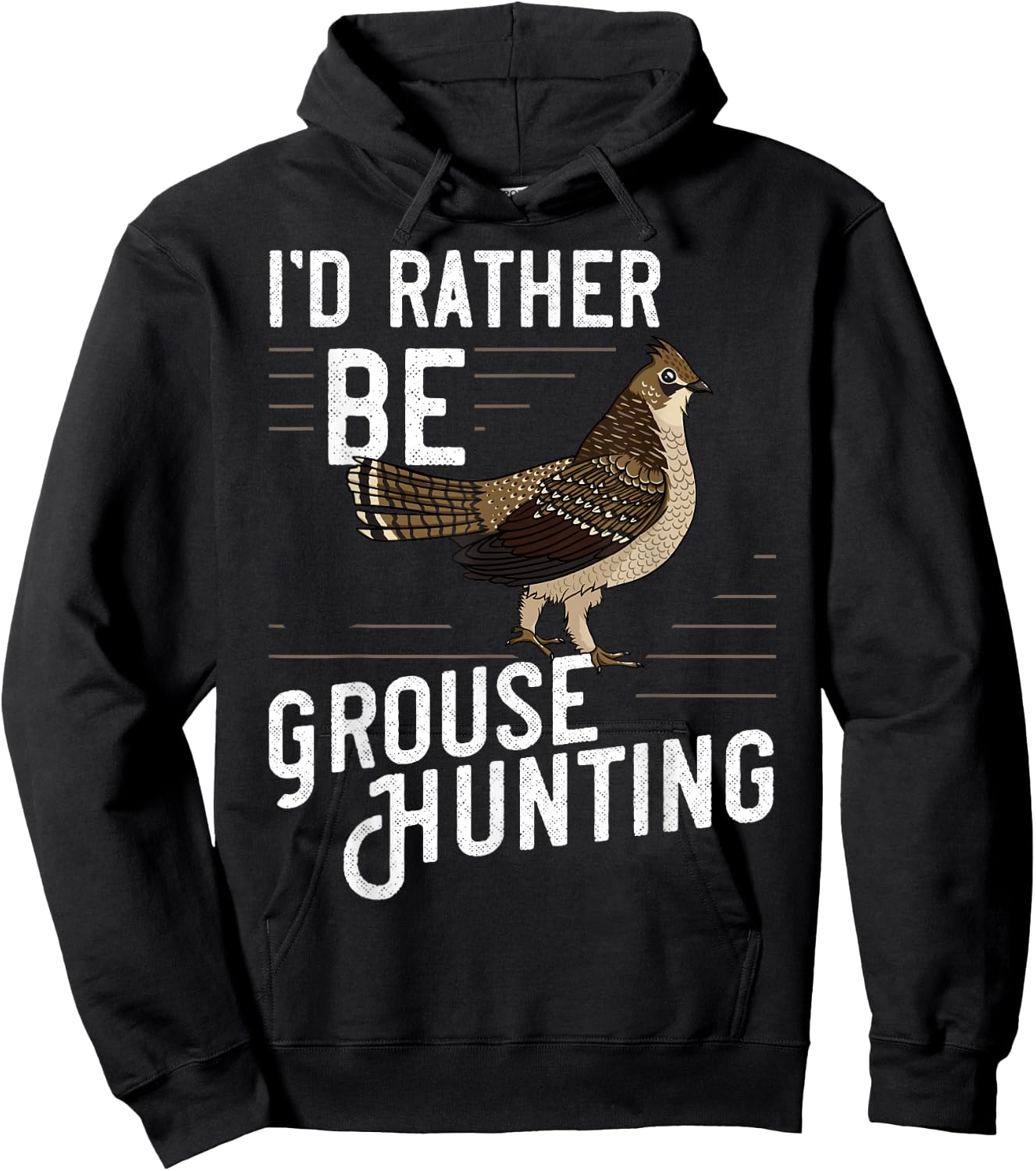 Ruffed Grouse Bird Gift Hunting Spruce Grouse Hoodie - Hoodie | Black