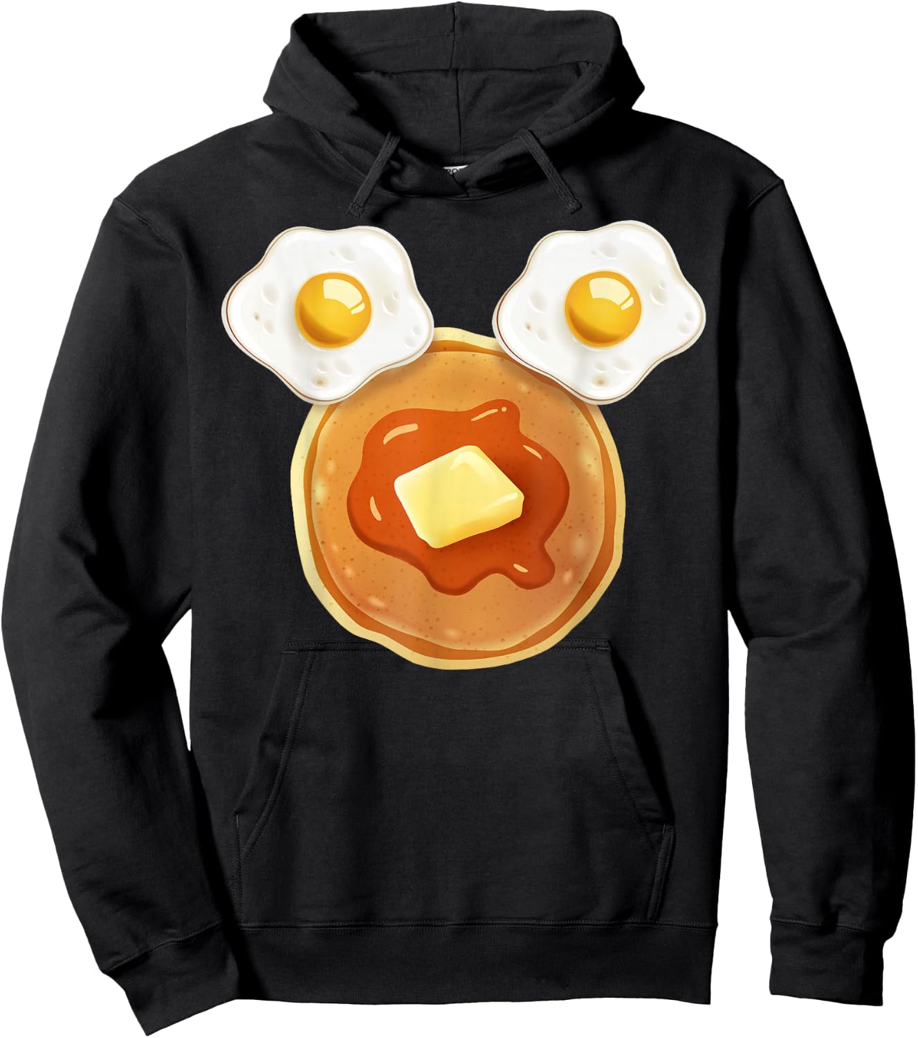 Disney Mickey & Friends Mickey Pancakes & Eggs Ears Hoodie - Hoodie | Black