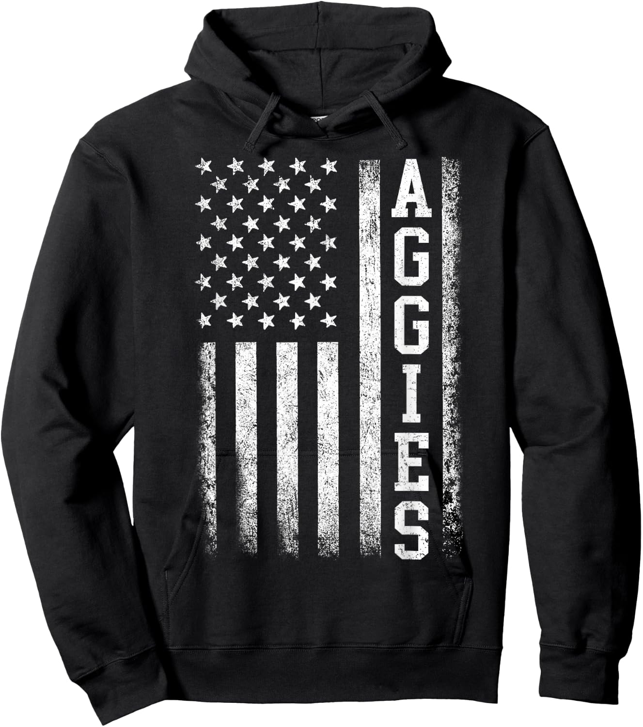 Vintage Aggies Retro Style 70s 80s First Name Men Women Kids Hoodie - Hoodie | Black