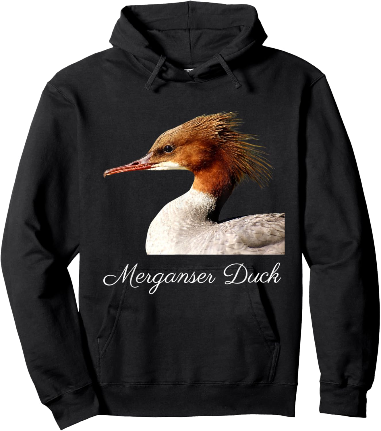 Merganser Duck Shirt Duck Bird Ornithology Hoodie - Hoodie | Black