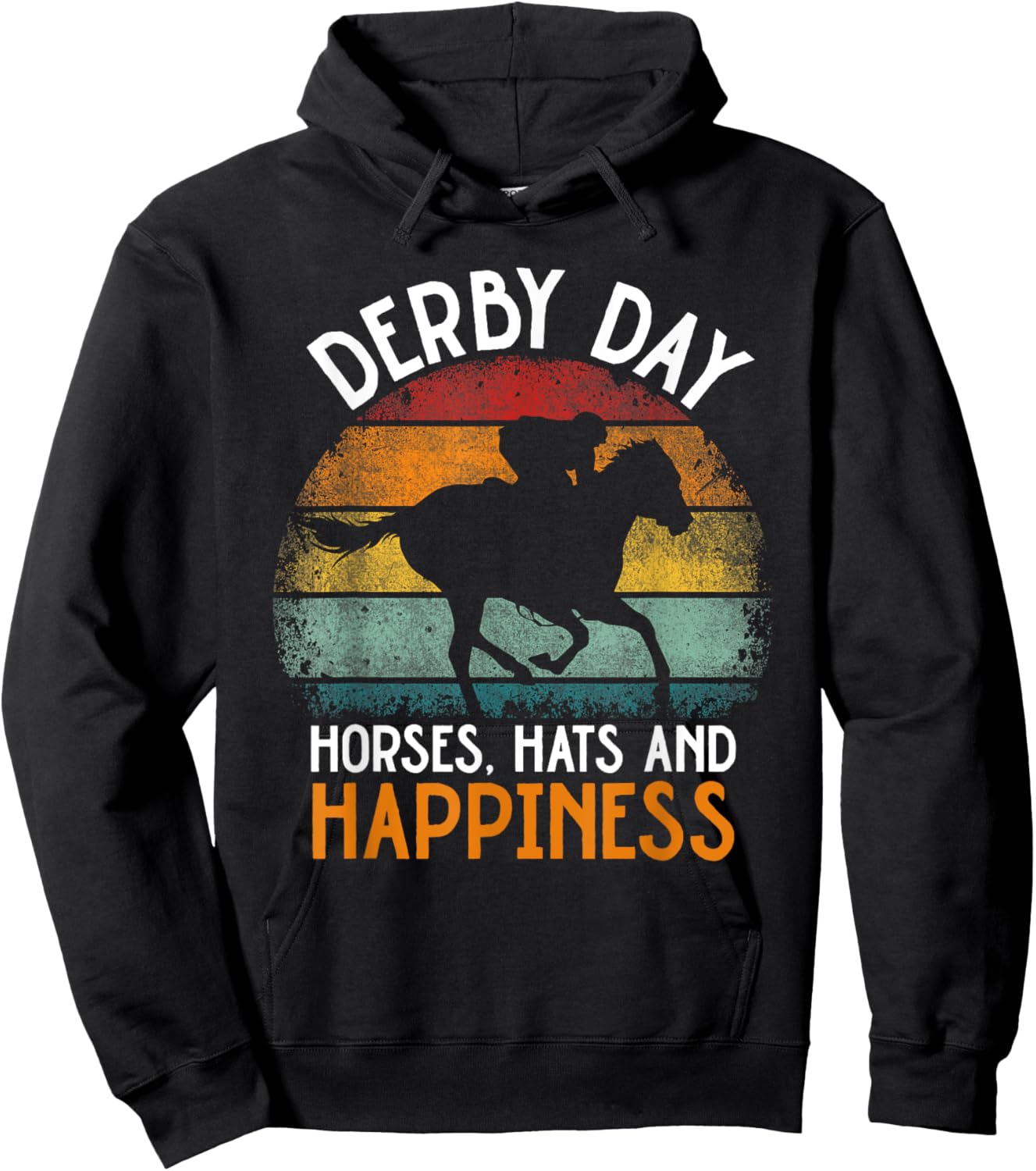 Derby Day Horse Silks and Hats Jockey Horse Racing Hoodie - Hoodie | Black