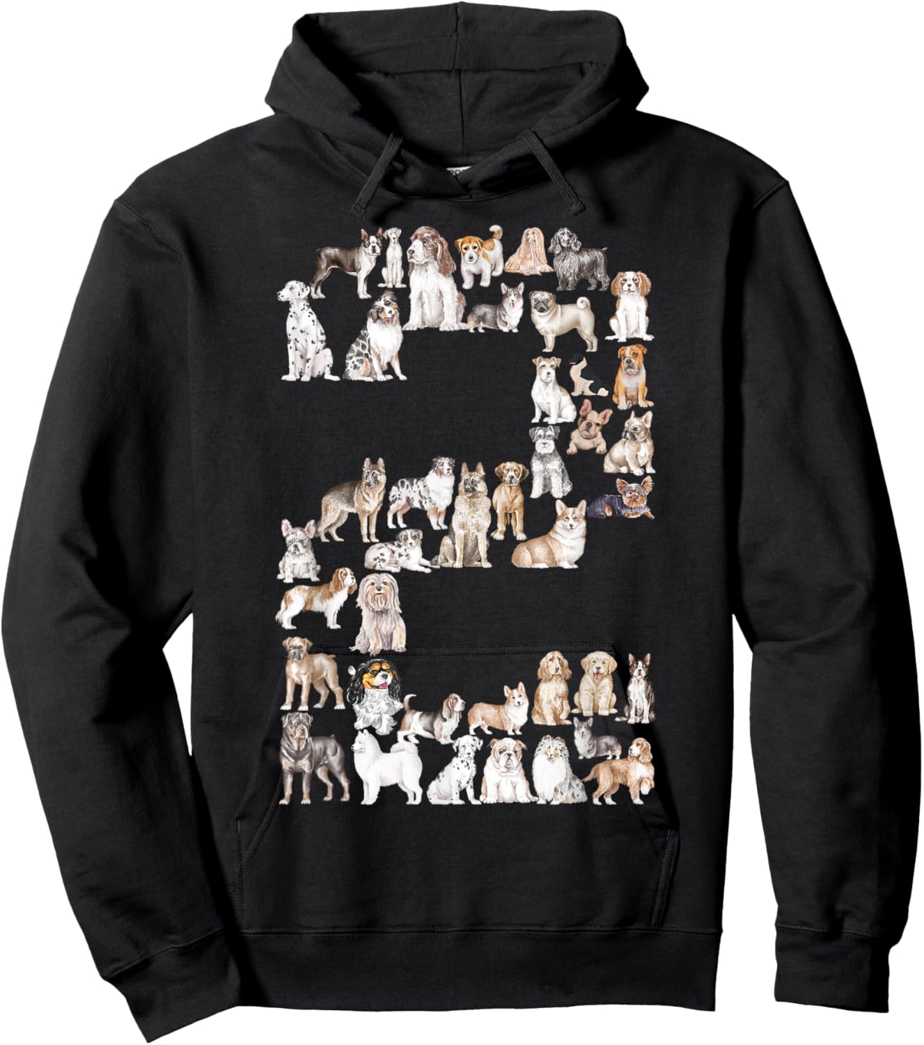 2nd Birthday Toddler Boys Kids Girls Dog Lovers 2 Year Old Hoodie - Hoodie | Black