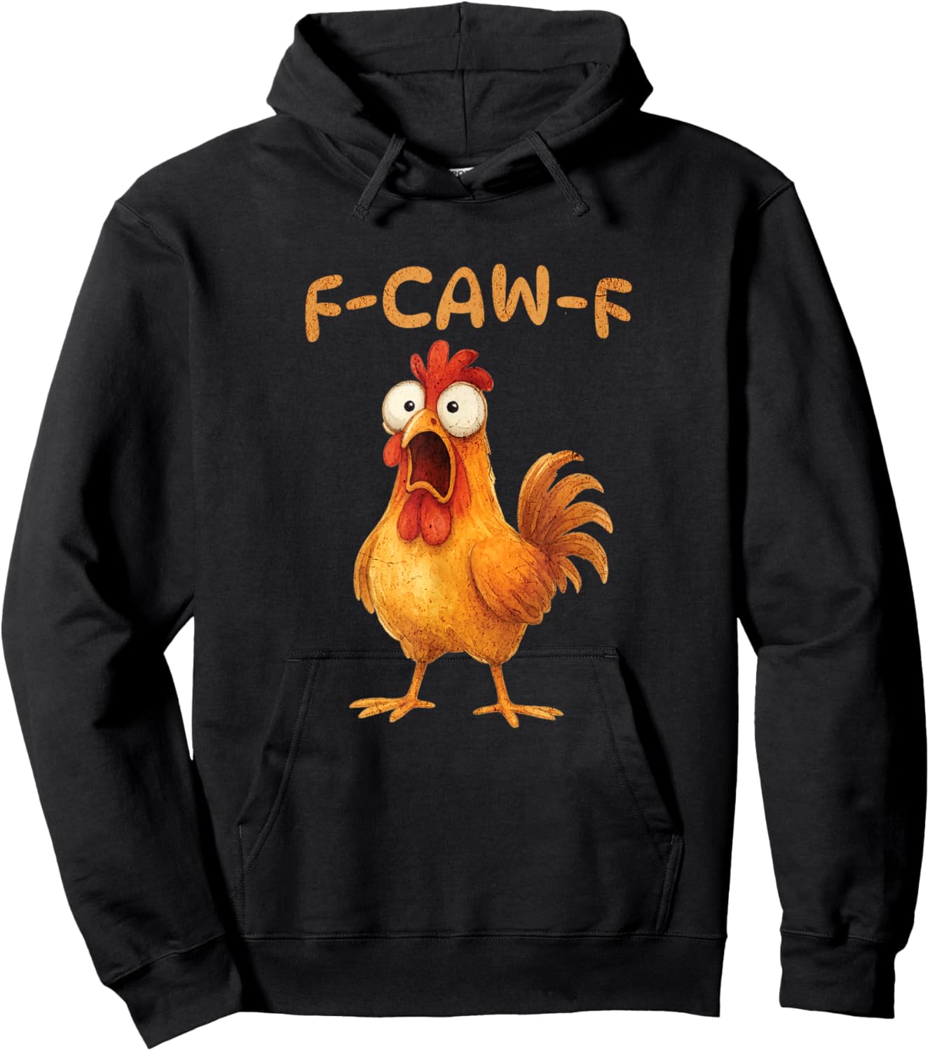 F-CAW-F Lustiges Huhn Meme Grafik Humor Hoodie - Hoodie | Black