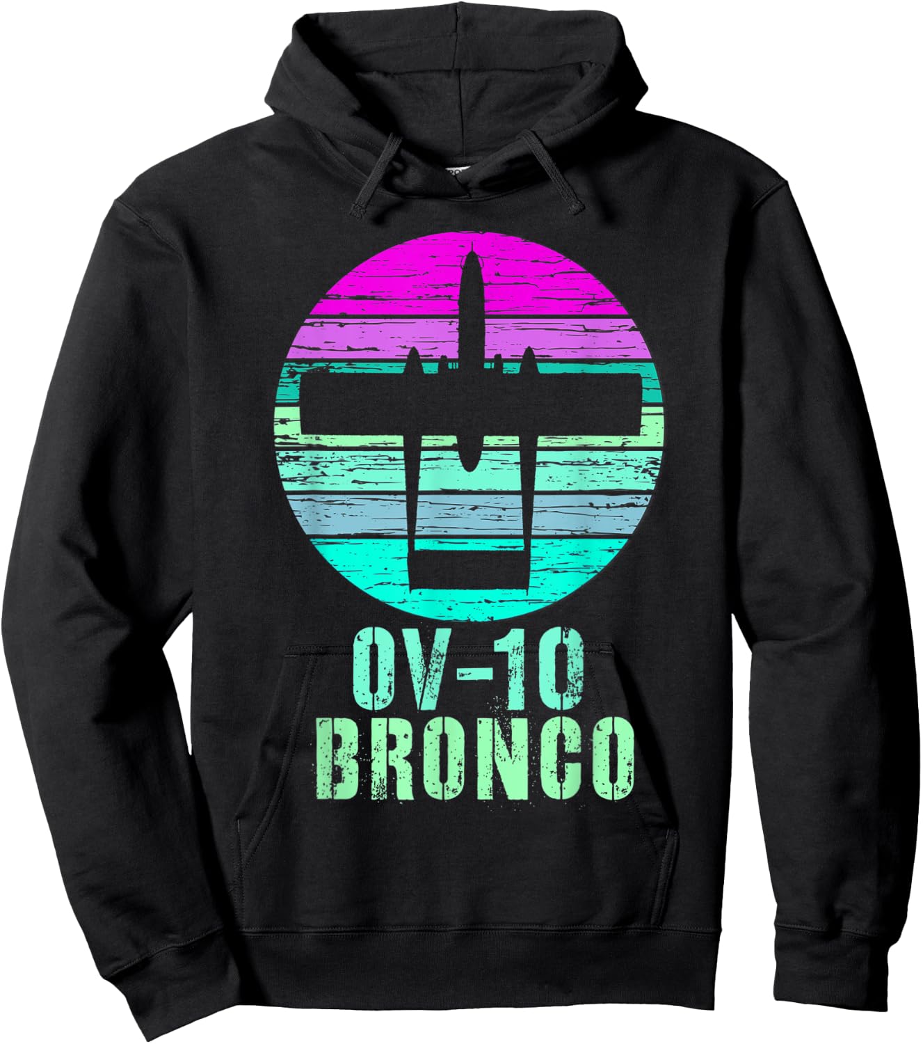 Vintage OV-10 Bronco Military Aviation Shirt Hoodie - Hoodie | Black