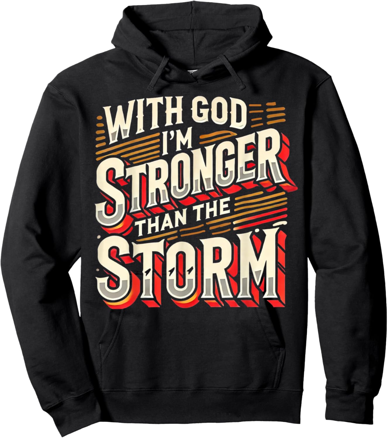 Men's Inspirational Uplifting God Faith Based Religious Gift Hoodie - Hoodie | Black