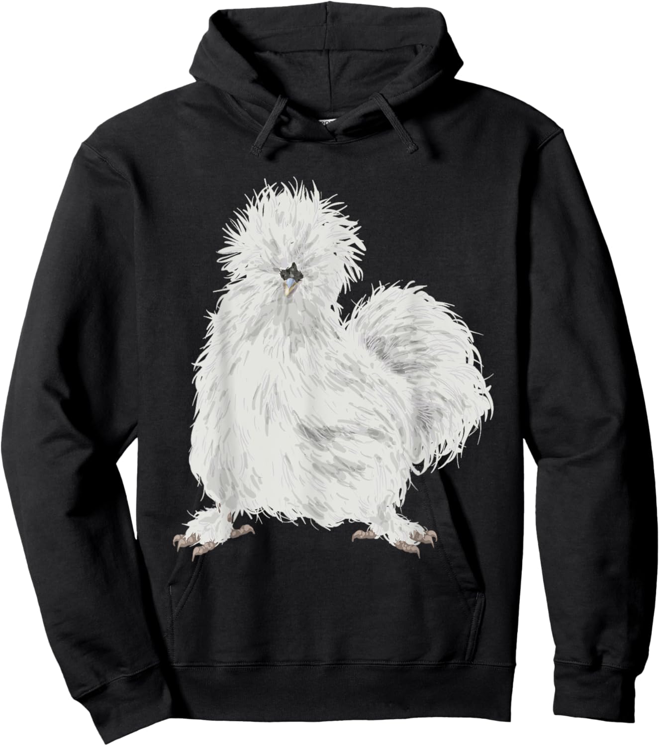 Silkie Chicken Hoodie - Hoodie | Black