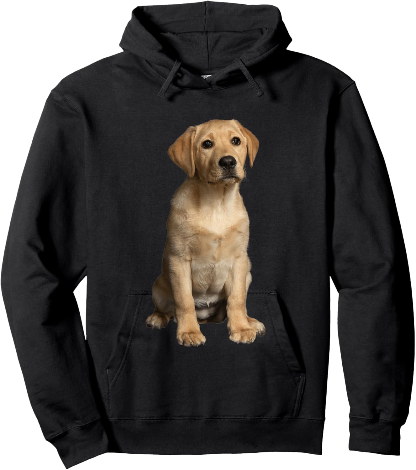 Yellow Labrador Retriever Puppy Hoodie - Hoodie | Black