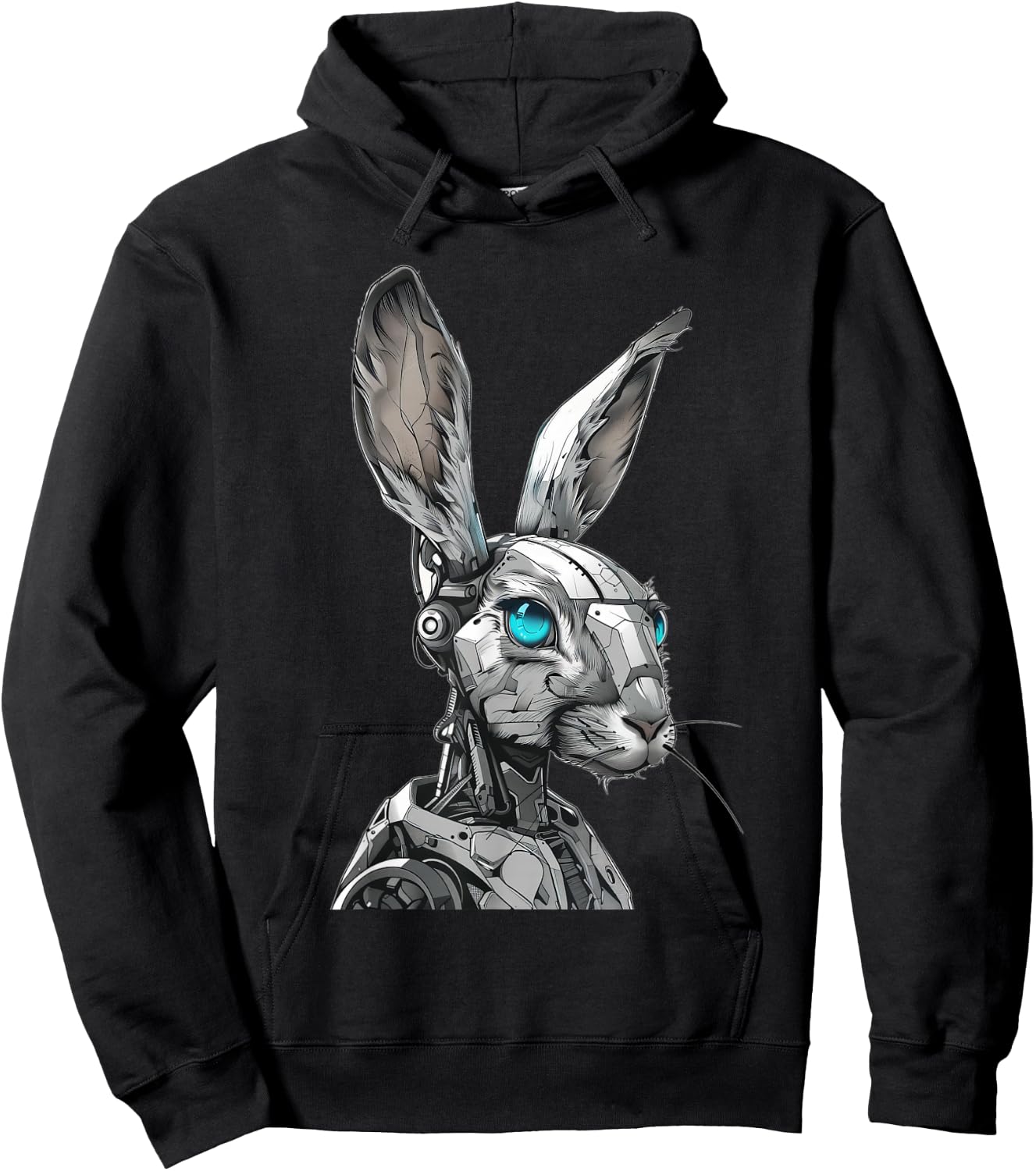 Rabbit Robot Hoodie - Hoodie | Black