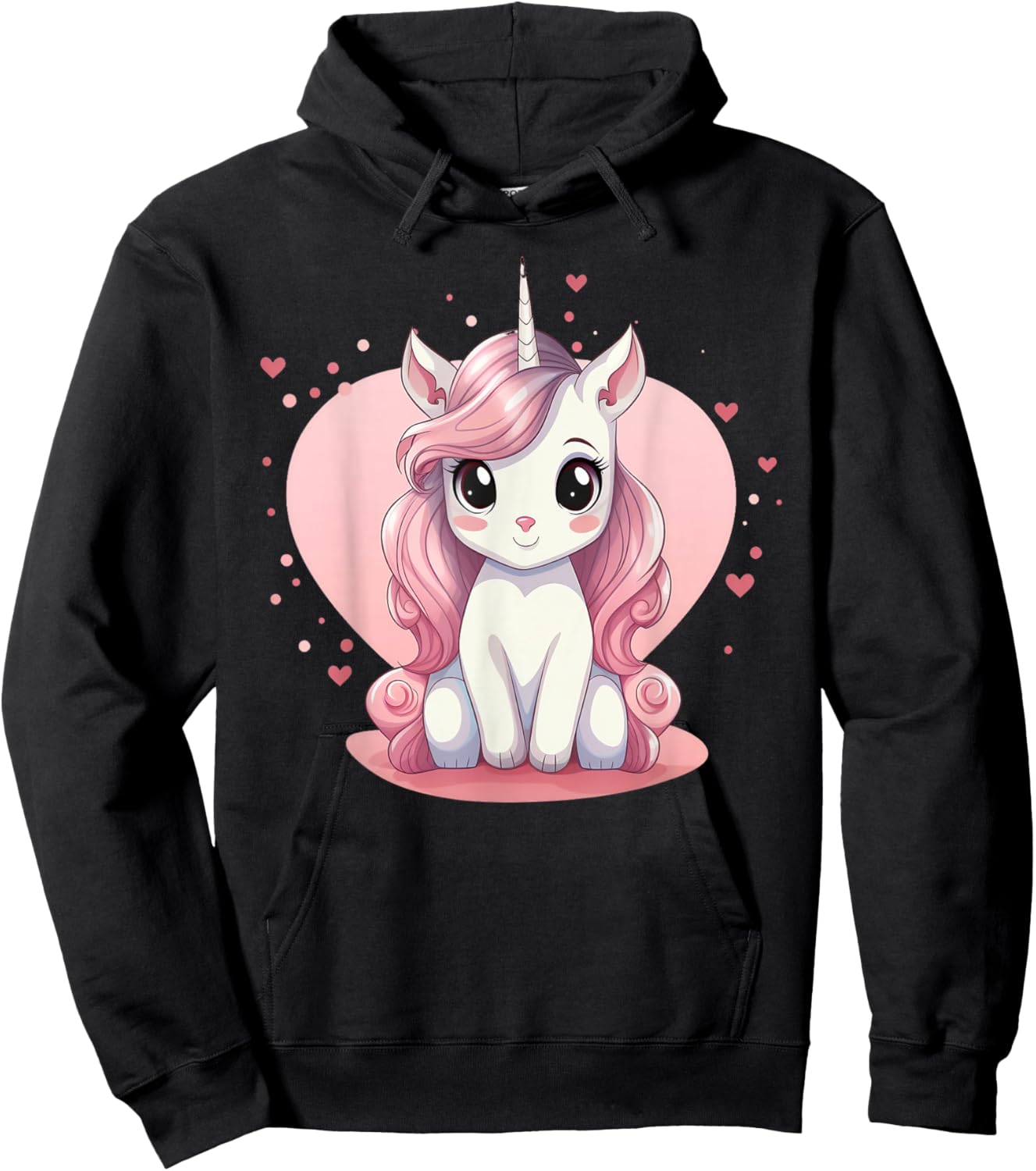 Cute Unicorn I Kids Unicorn Hoodie - Hoodie | Black