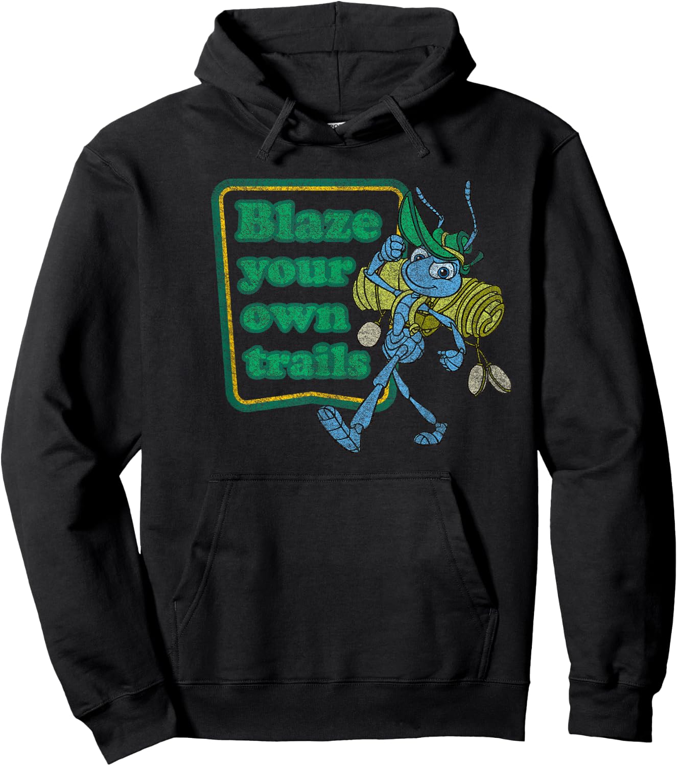 Disney PIXAR A Bug's Life Flik Blaze Your Own Trails Hoodie - Hoodie | Black