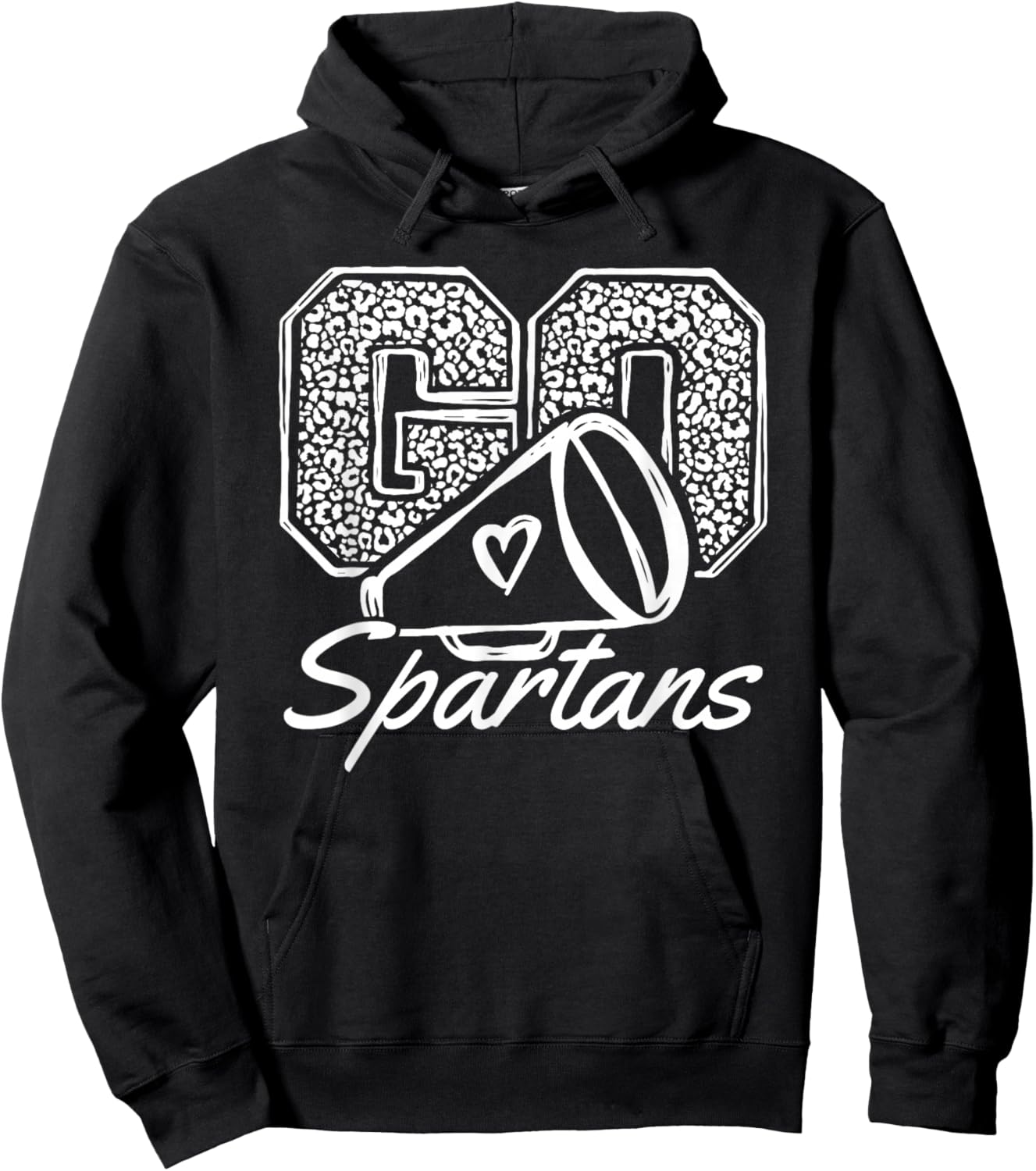 Go Cheer Spartans Sports Name Gifts Men Women Boy Girl Hoodie - Hoodie | Black