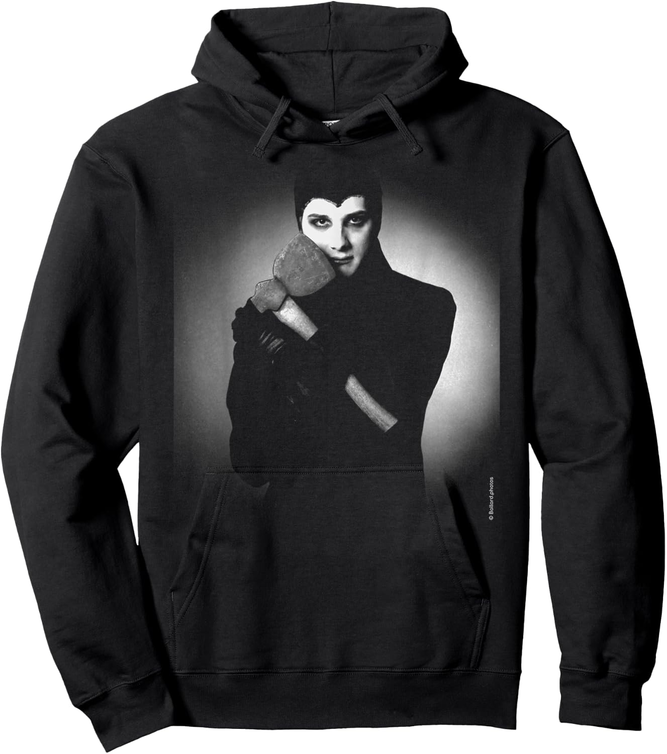 The Damned Singer David Vanian Axe By Allan Ballard Hoodie - Hoodie | Black