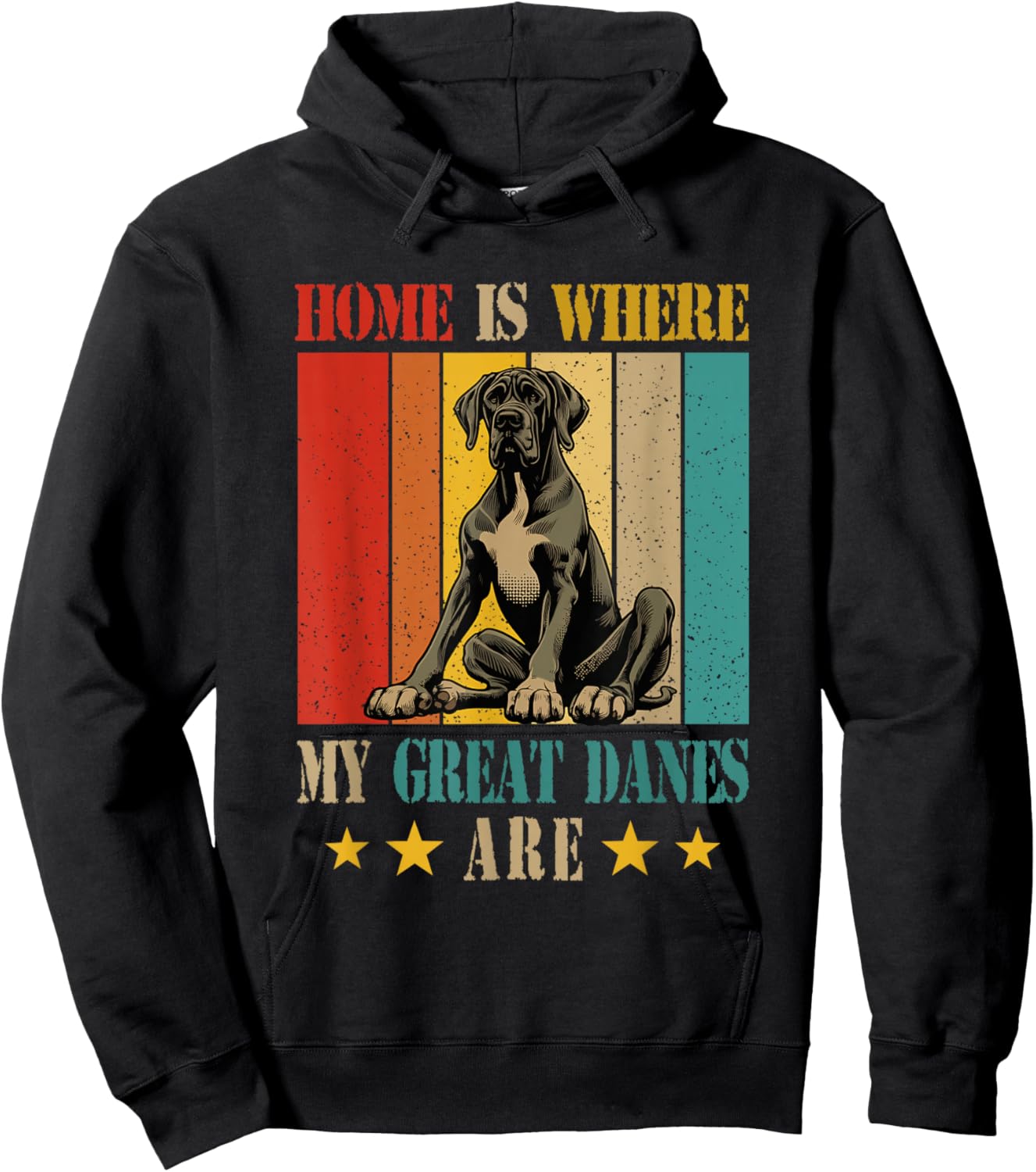 Home Definition Where My Great Danes Are Costume Owner Hoodie - Hoodie | Black