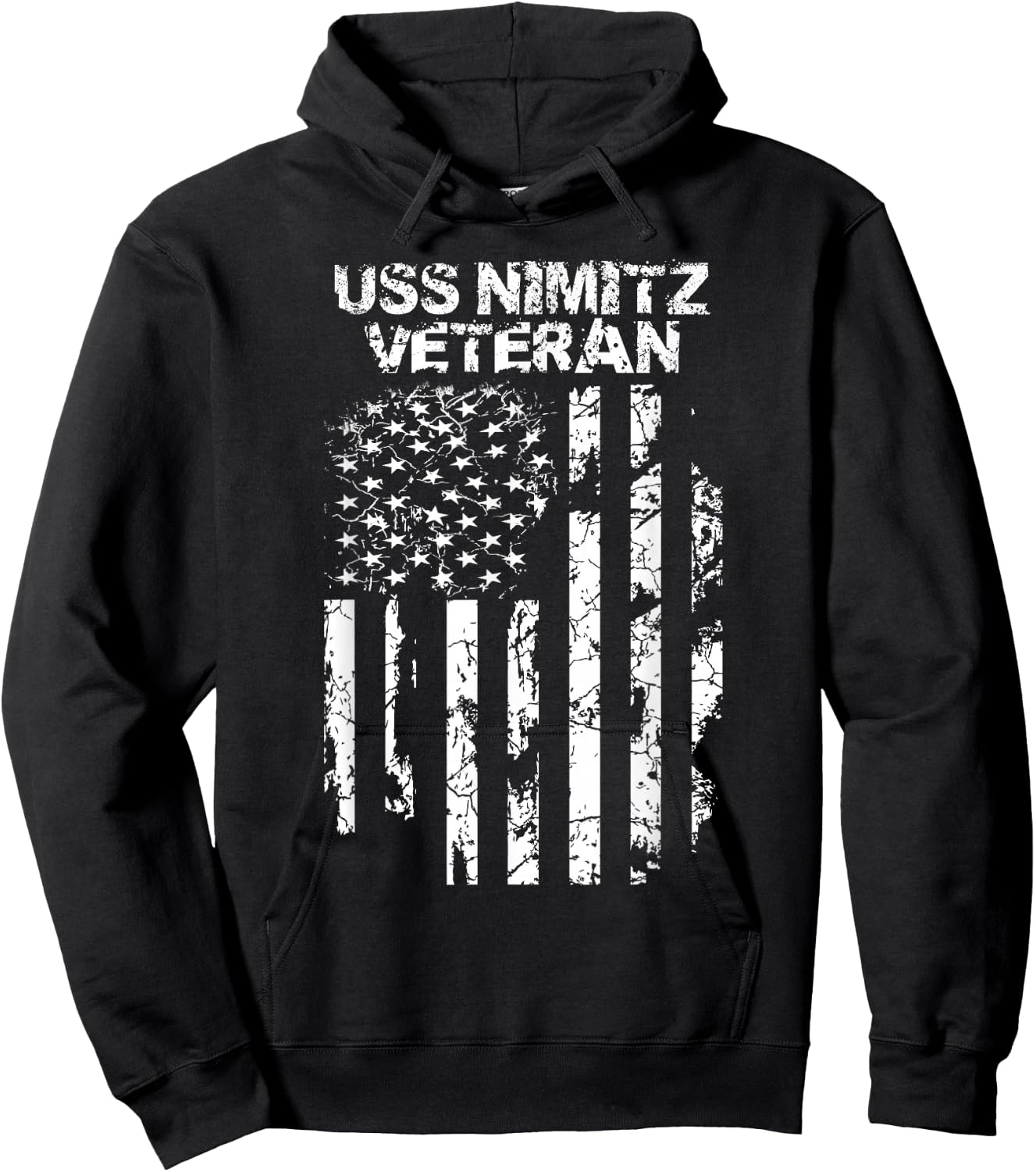 Military Co. USS Nimitz , Men's Black , Small Hoodie - Hoodie | Black