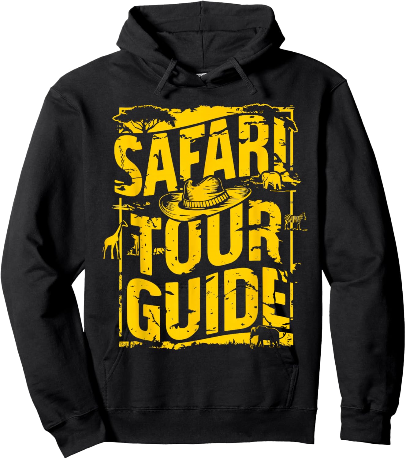Safari Tour Guide Shirt Kids Men Women Adult Costume Hoodie - Hoodie | Black