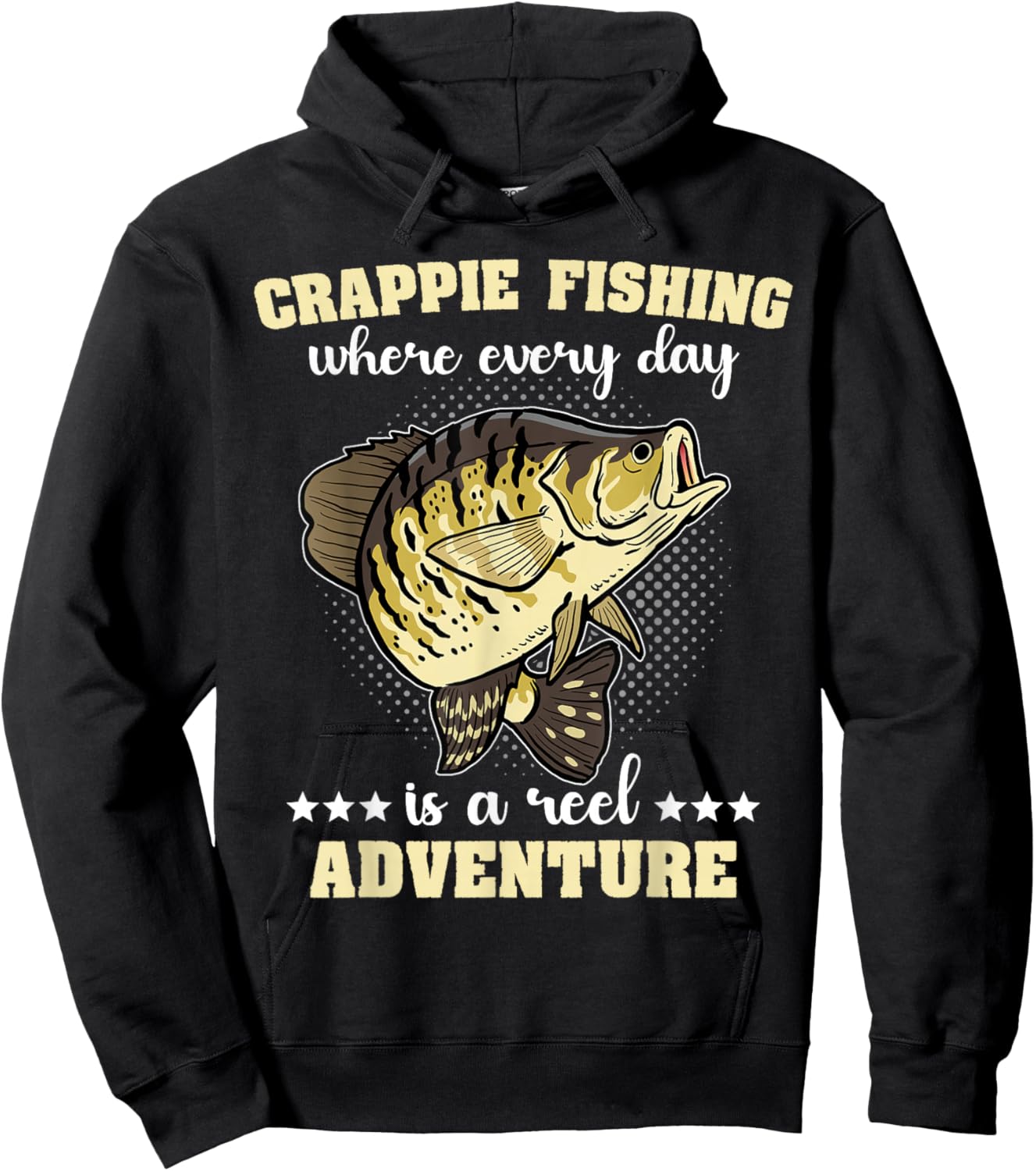 Fisherman Crappie Fishing Crappies Catching Crappies Hoodie - Hoodie | Black