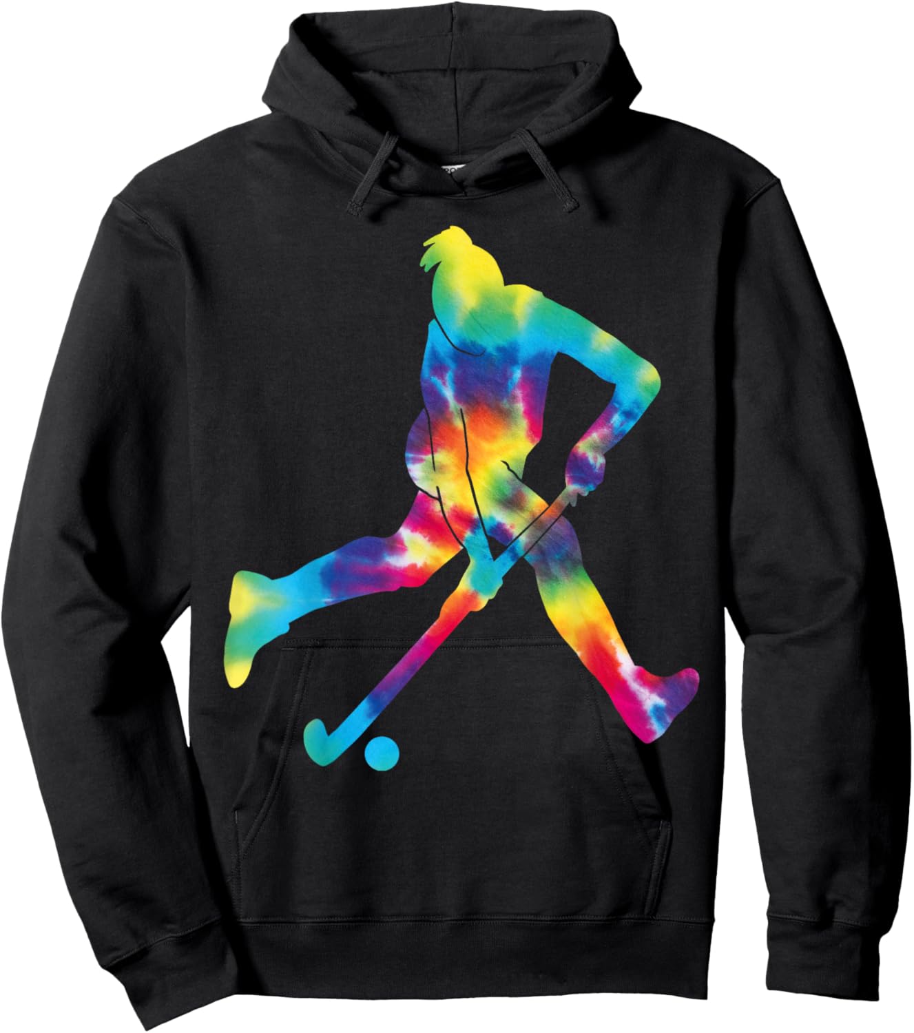 Field Hockey Tie Dye Hoodie - Hoodie | Black