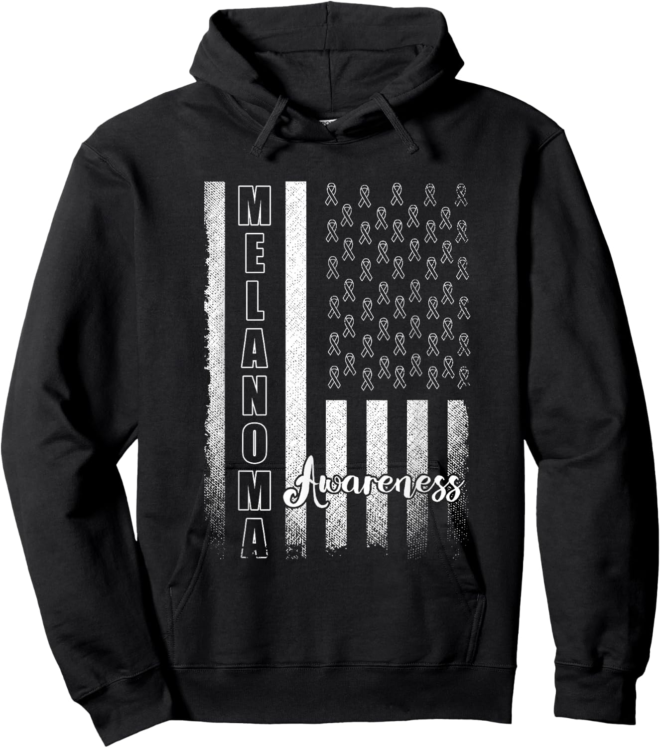 Melanoma Awareness Survivor Skin Cancer Hoodie - Hoodie | Black