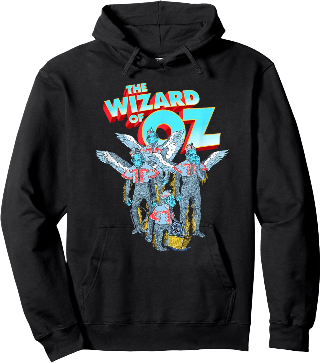 WB100 The Wizard Of Oz Winged Monkeys Groovy Poster Hoodie - Hoodie | Black