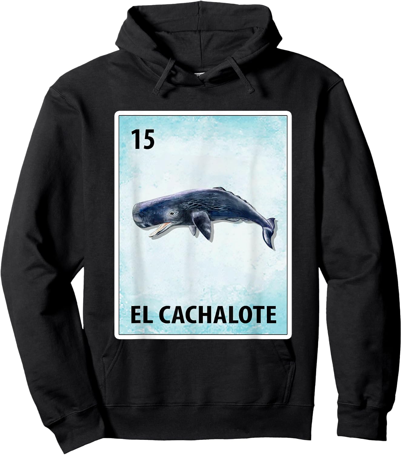 El Cachalote Mexican Sperm Whale Cards Hoodie - Hoodie | Black