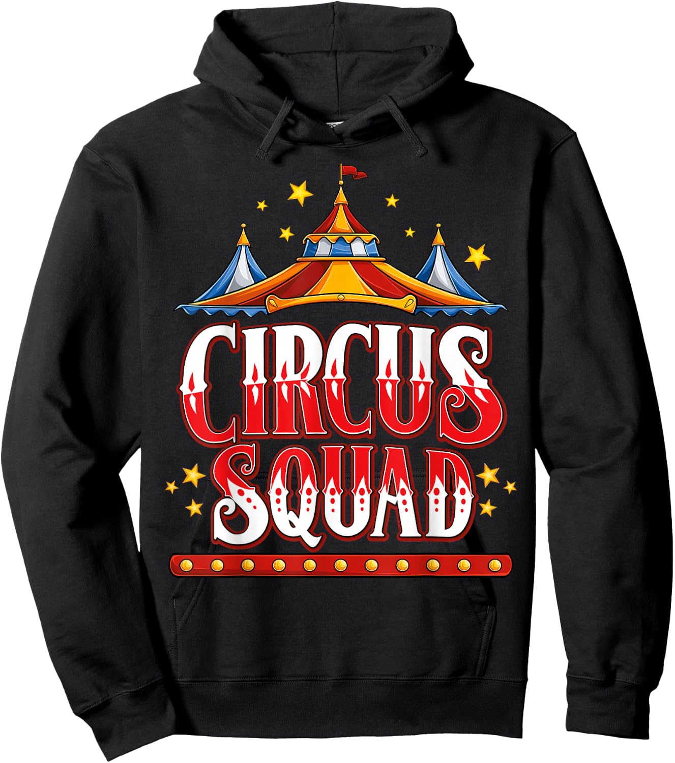 Circus Squad Event Carnival Staff Birthday Party Theme Show Hoodie - Hoodie | Black