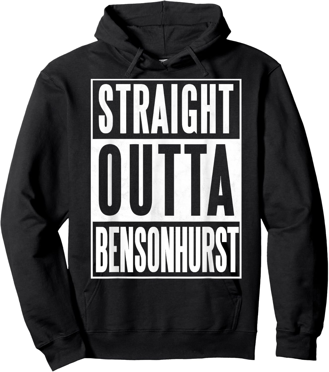 Straight Outta Bensonhurst Brooklyn Hoodie - Hoodie | Black