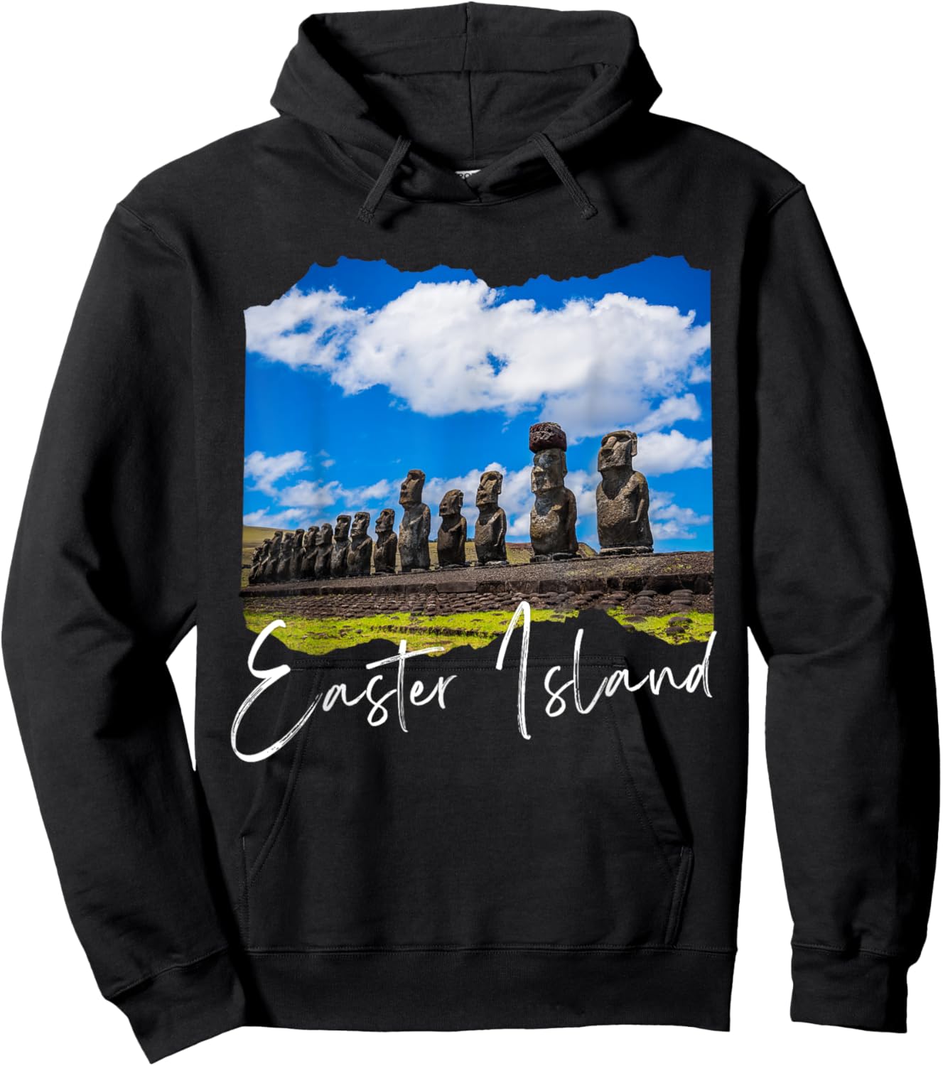 Retro Easter Island Hoodie - Hoodie | Black