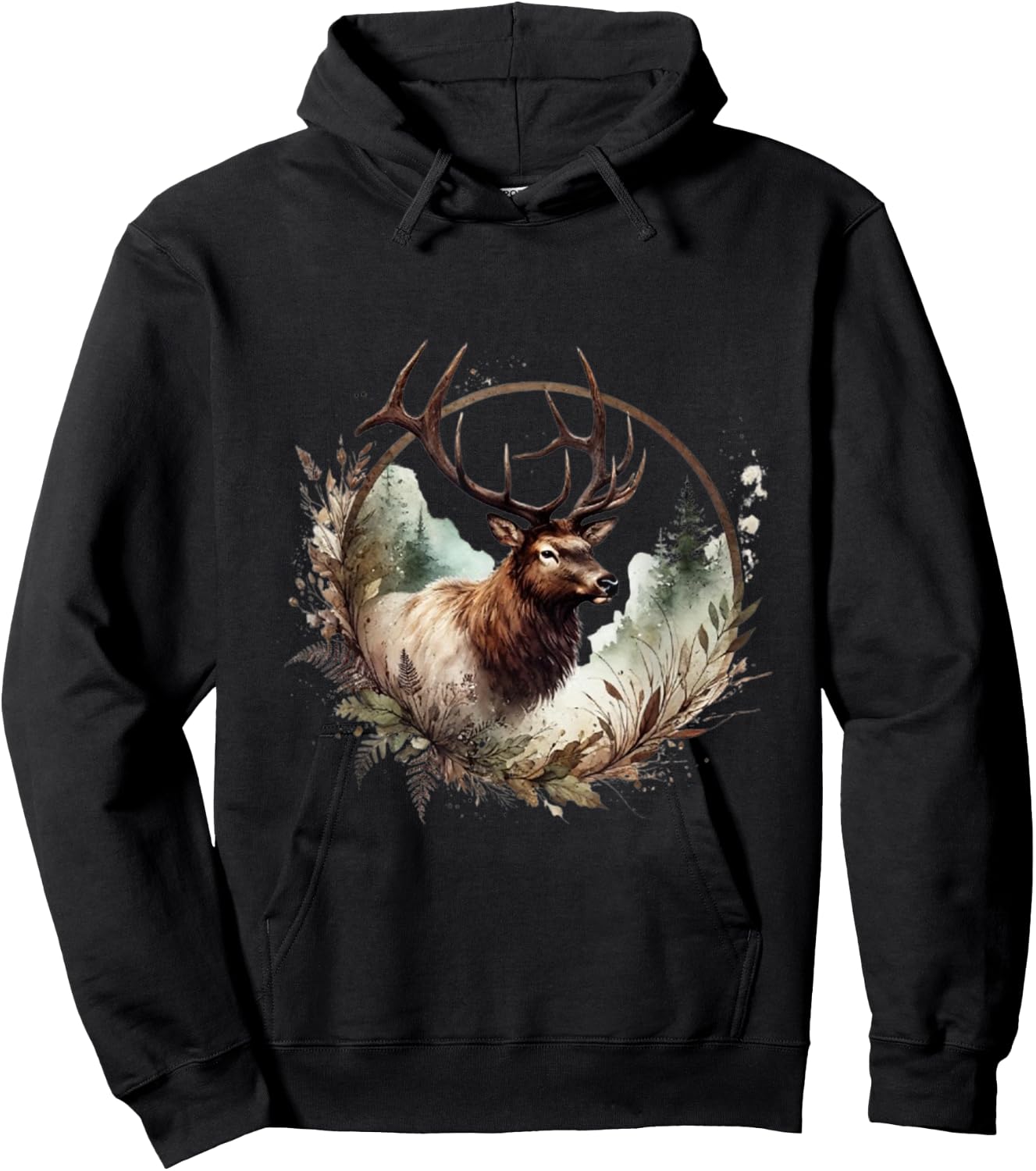 Bull Elk Hoodie - Hoodie | Black