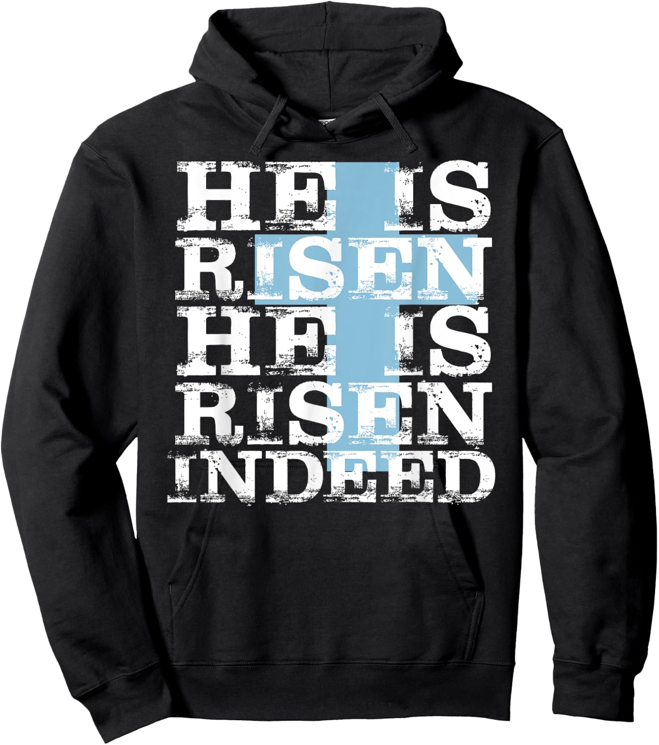 He is Risen Indeed Shirt Cute Easter Resurrection Sunday Hoodie - Hoodie | Black
