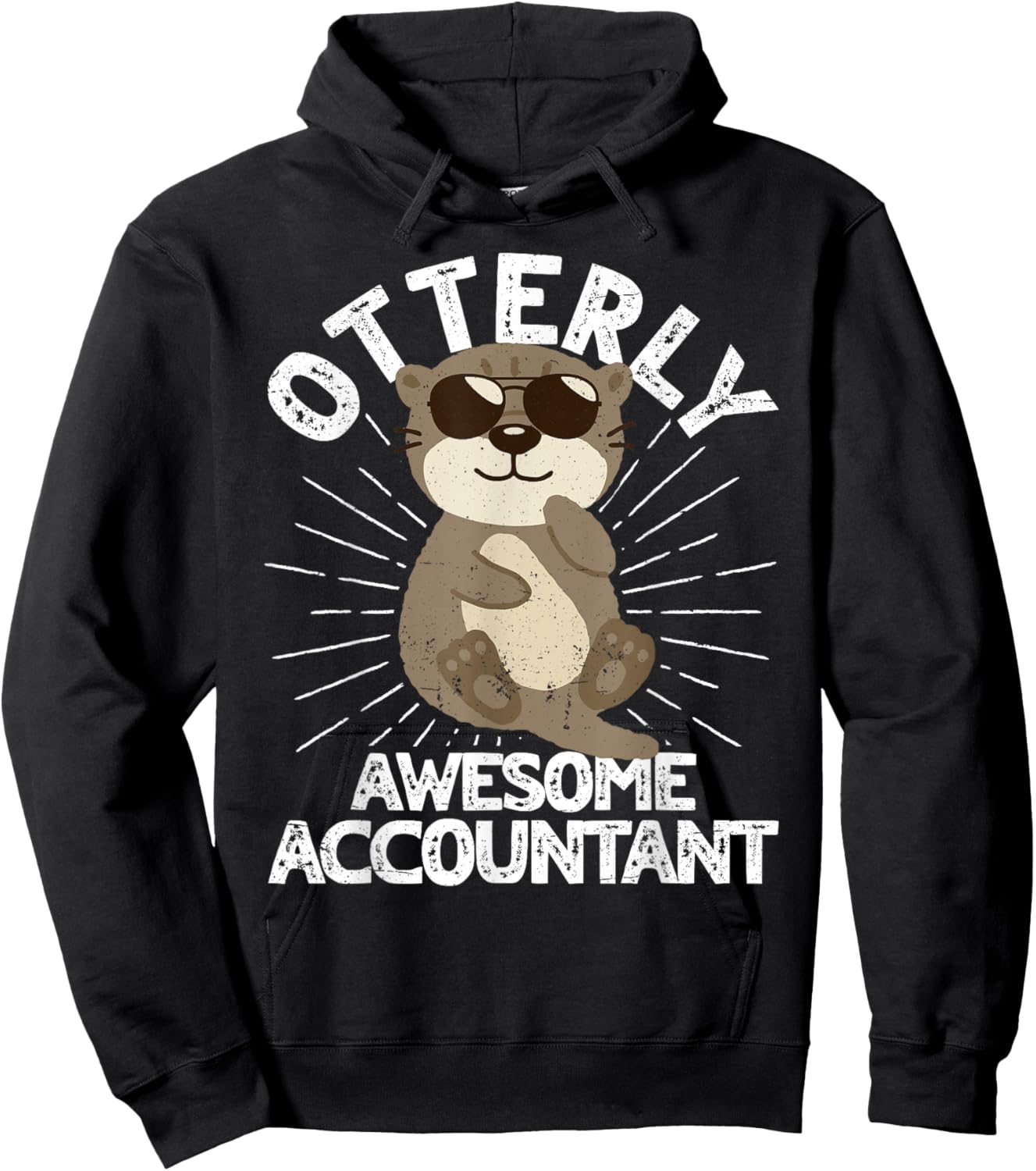 Otterly Awesome Accountant Otter Funny Accounting CPA Hoodie - Hoodie | Black