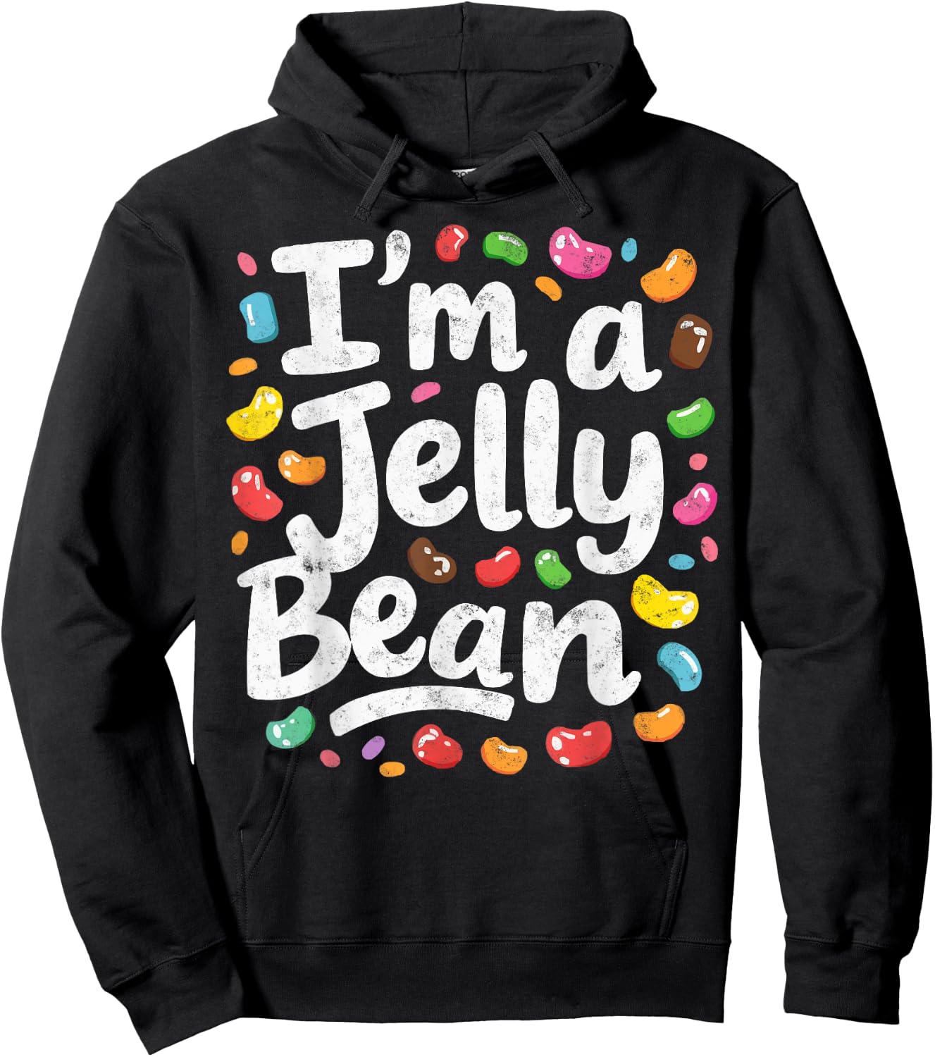 Pretend I'm a Jelly Bean Last Minute Halloween Costume Hoodie - Hoodie | Black