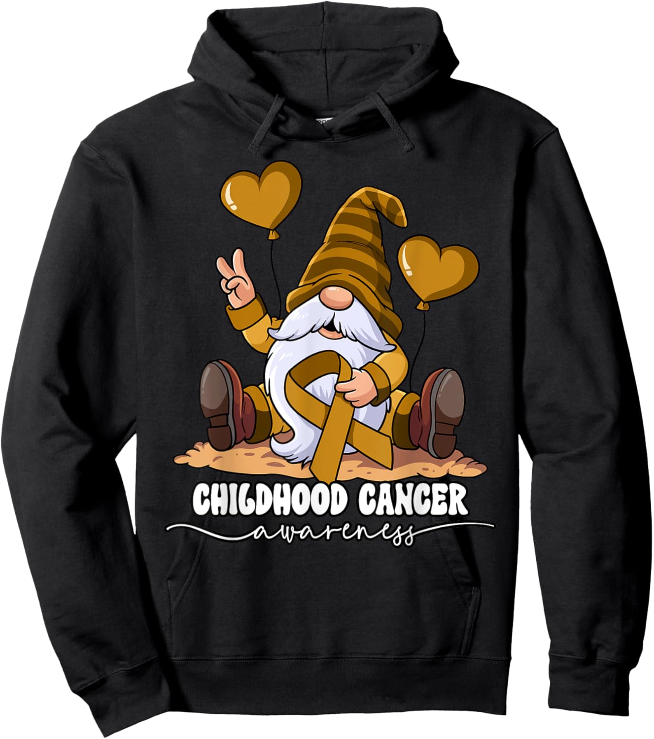 Childhood Cancer Awareness Hoodie - Hoodie | Black