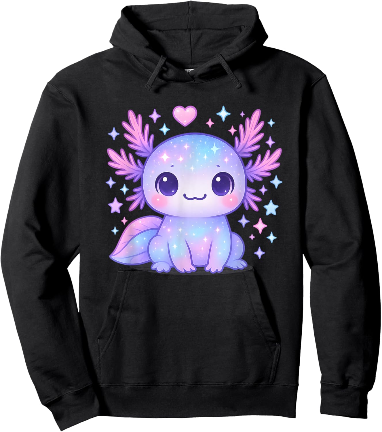 Axolotl Süßes Tier Motiv Axolotl Hoodie - Hoodie | Black