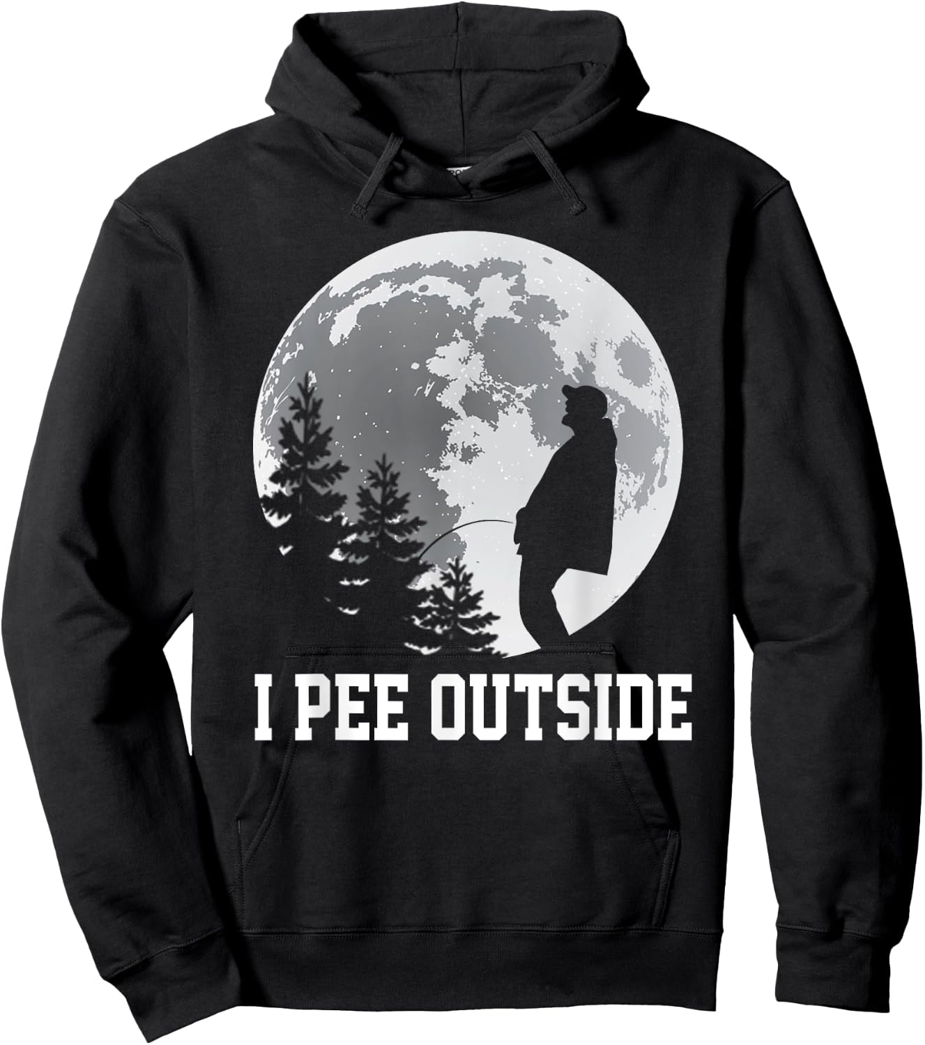 I Pee Outside I Love Peeing Outside Funny Camping Men Hoodie - Hoodie | Black
