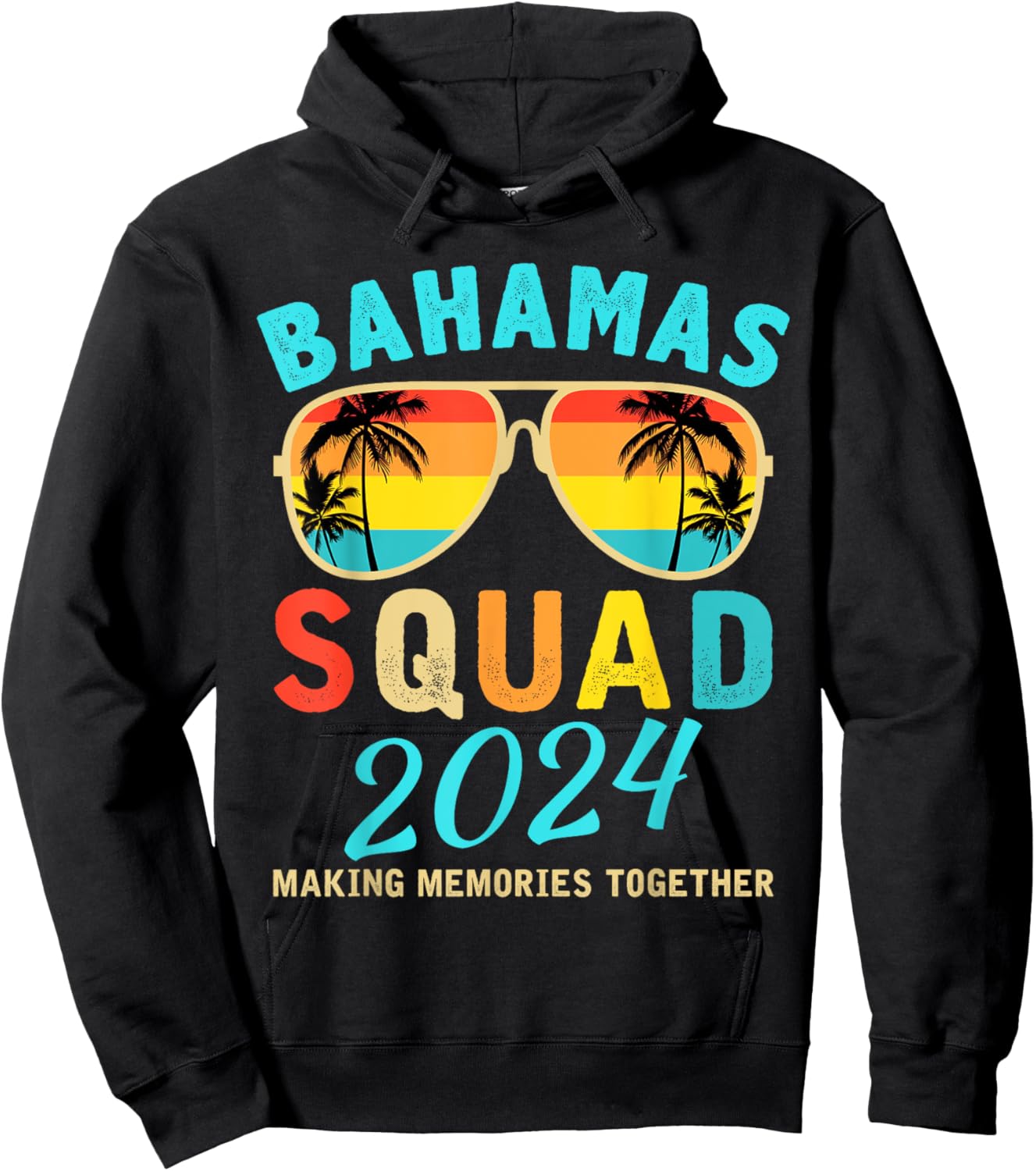 Bahamas Vacation 2024 Squad Family Friends Matching Group Hoodie - Hoodie | Black