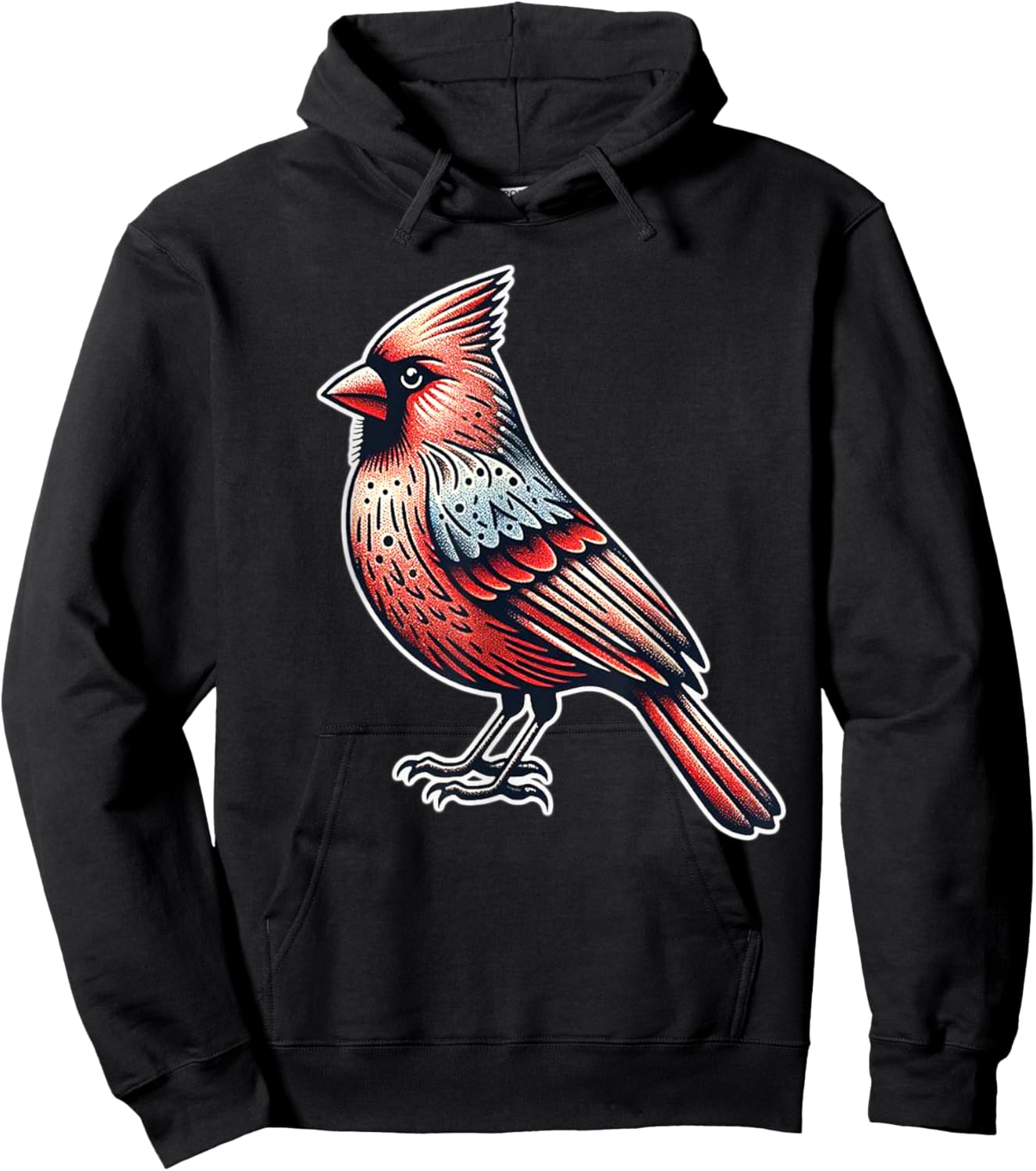 Cardinal Bird Hoodie - Hoodie | Black