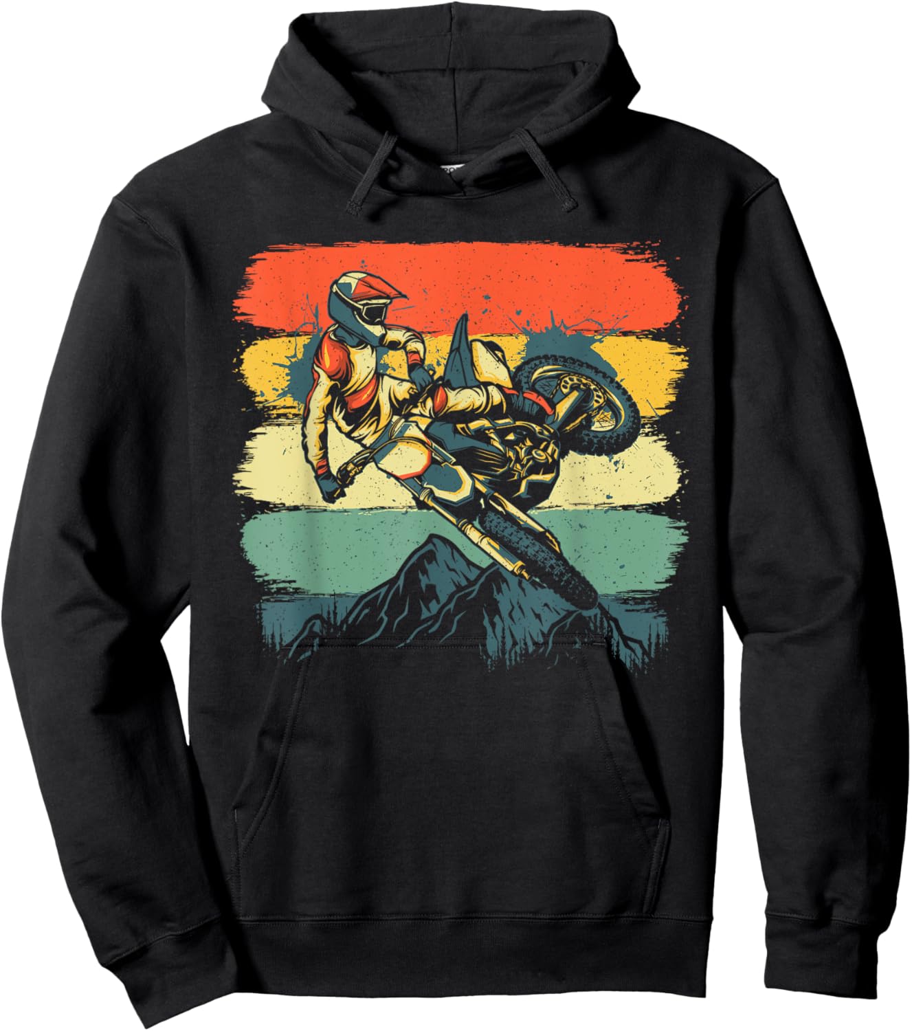Funny Dirt Bike Women Kids Dirtbike Motorbike Lovers Hoodie - Hoodie | Black