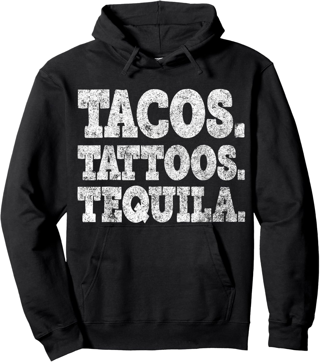 Tacos Tattoos And Tequila Cinco De Mayo Party Shirt Hoodie - Hoodie | Black