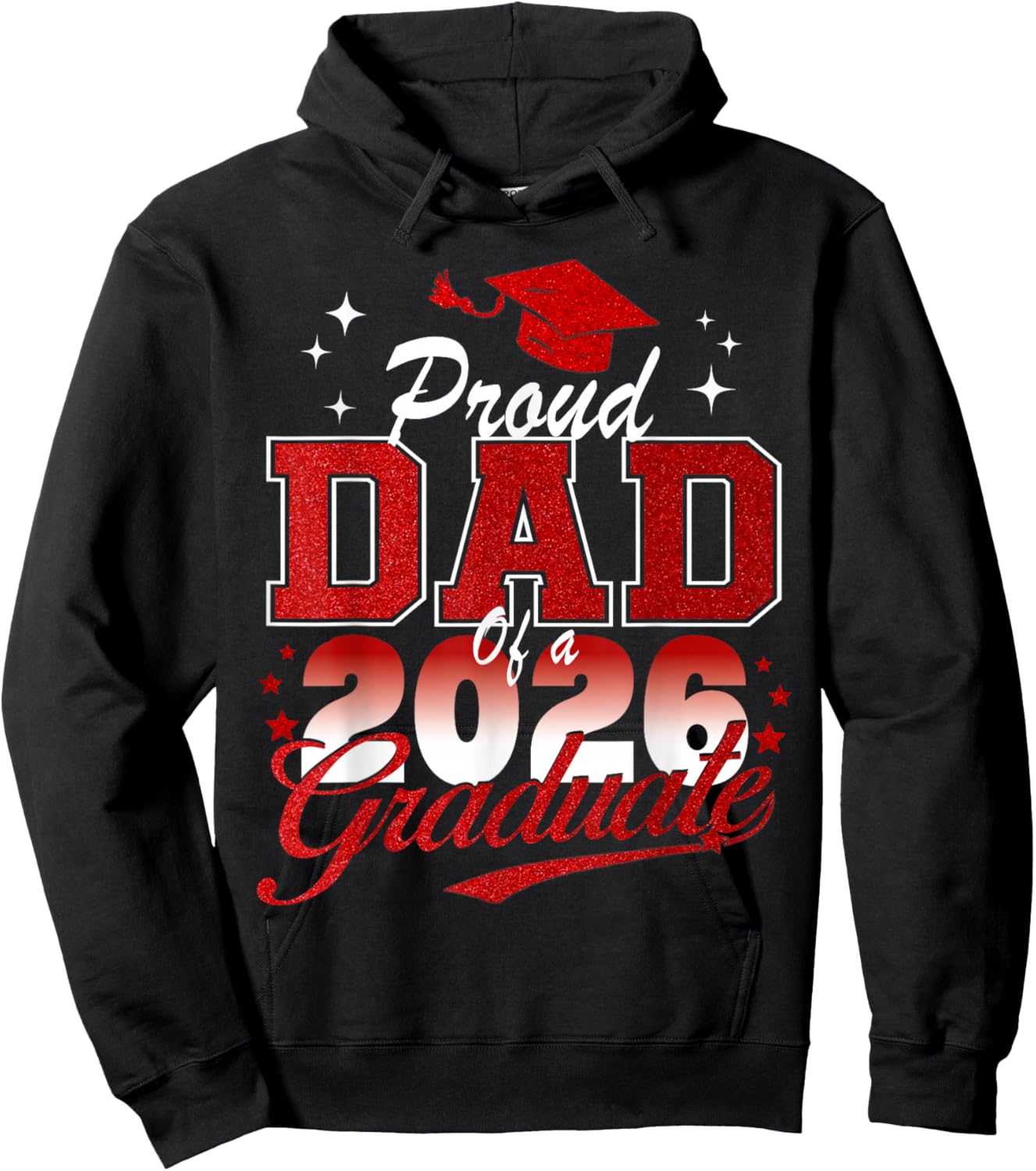 Senior Dad 2026 Graduation Proud Dad of a 2026 Graduate Hoodie - Hoodie | Black