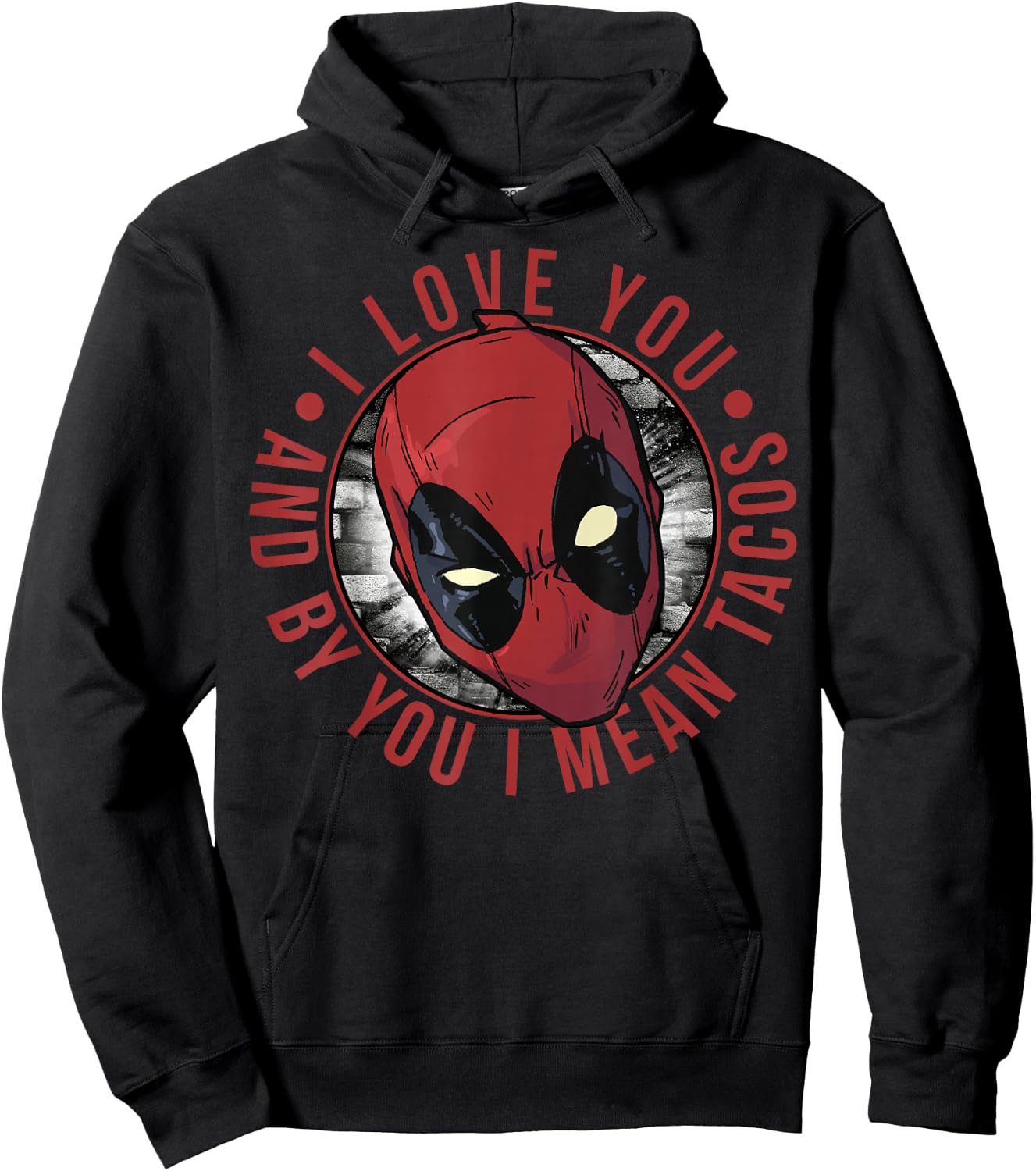 Marvel Deadpool I Love Tacos Hoodie - Hoodie | Black