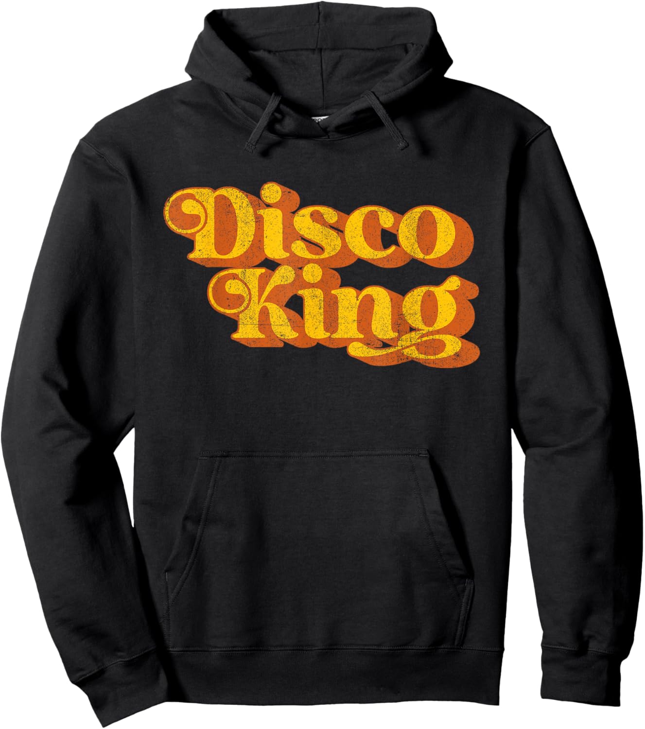 Retro Disco King Funny Vintage 60's 70's Party Men's Costume Hoodie - Hoodie | Black