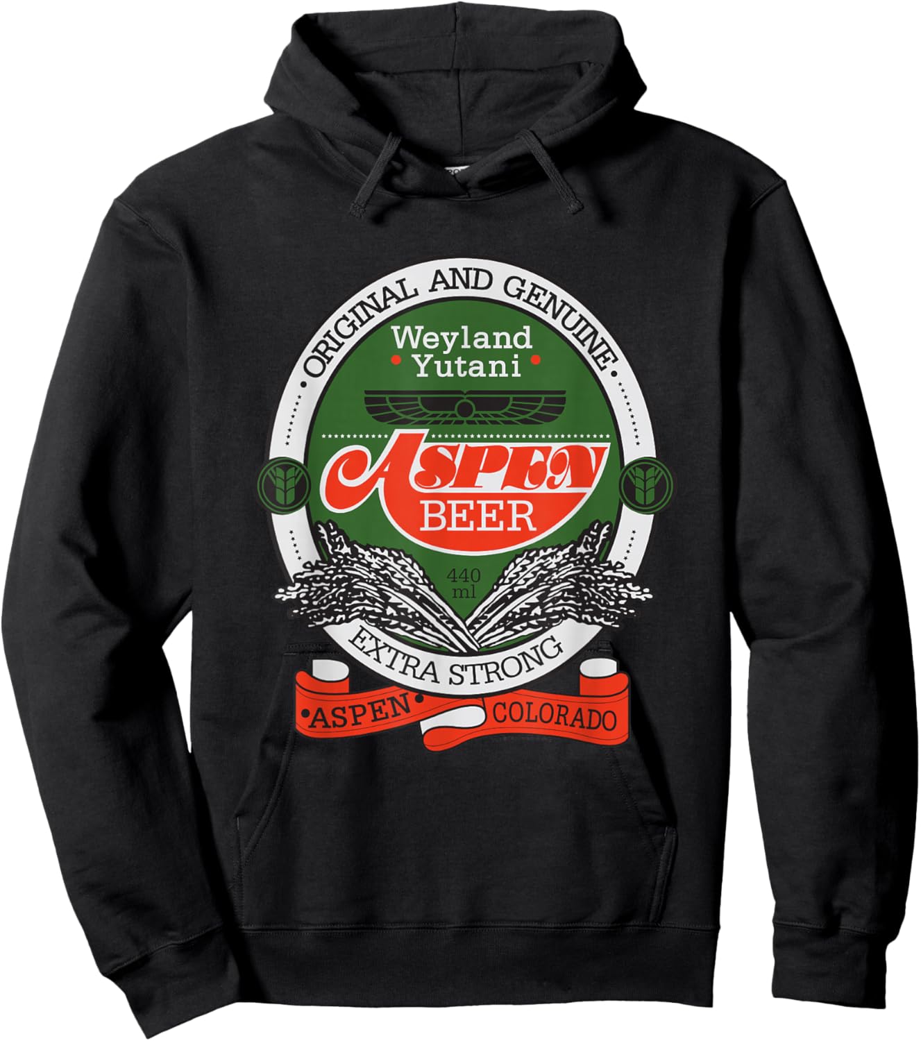 Alien: Romulus Original Weyland Yutani Aspen Beer Label Hoodie - Hoodie | Black