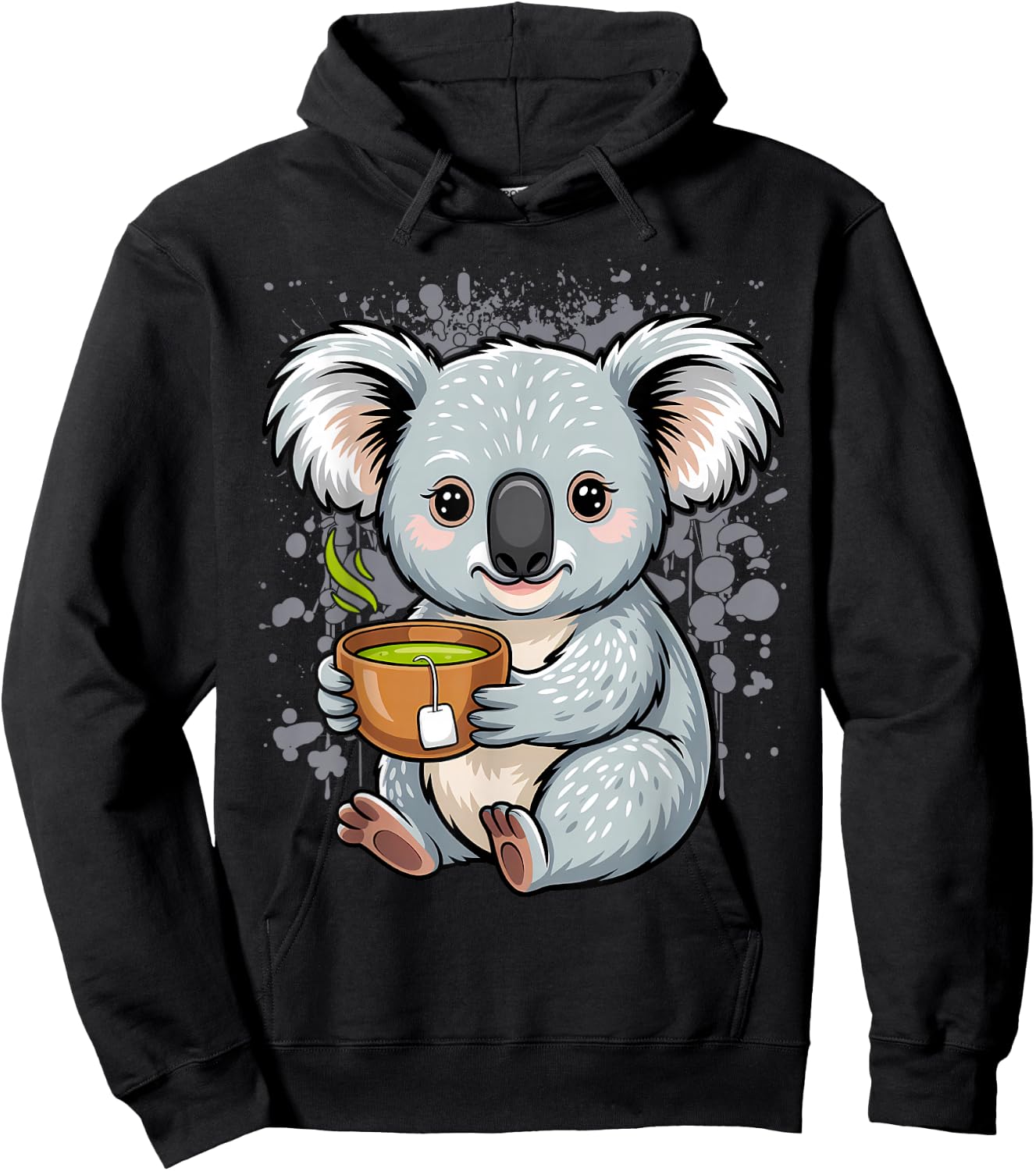 My Jokes are Funny Pun Bear Tea Koalas Hoodie - Hoodie | Black