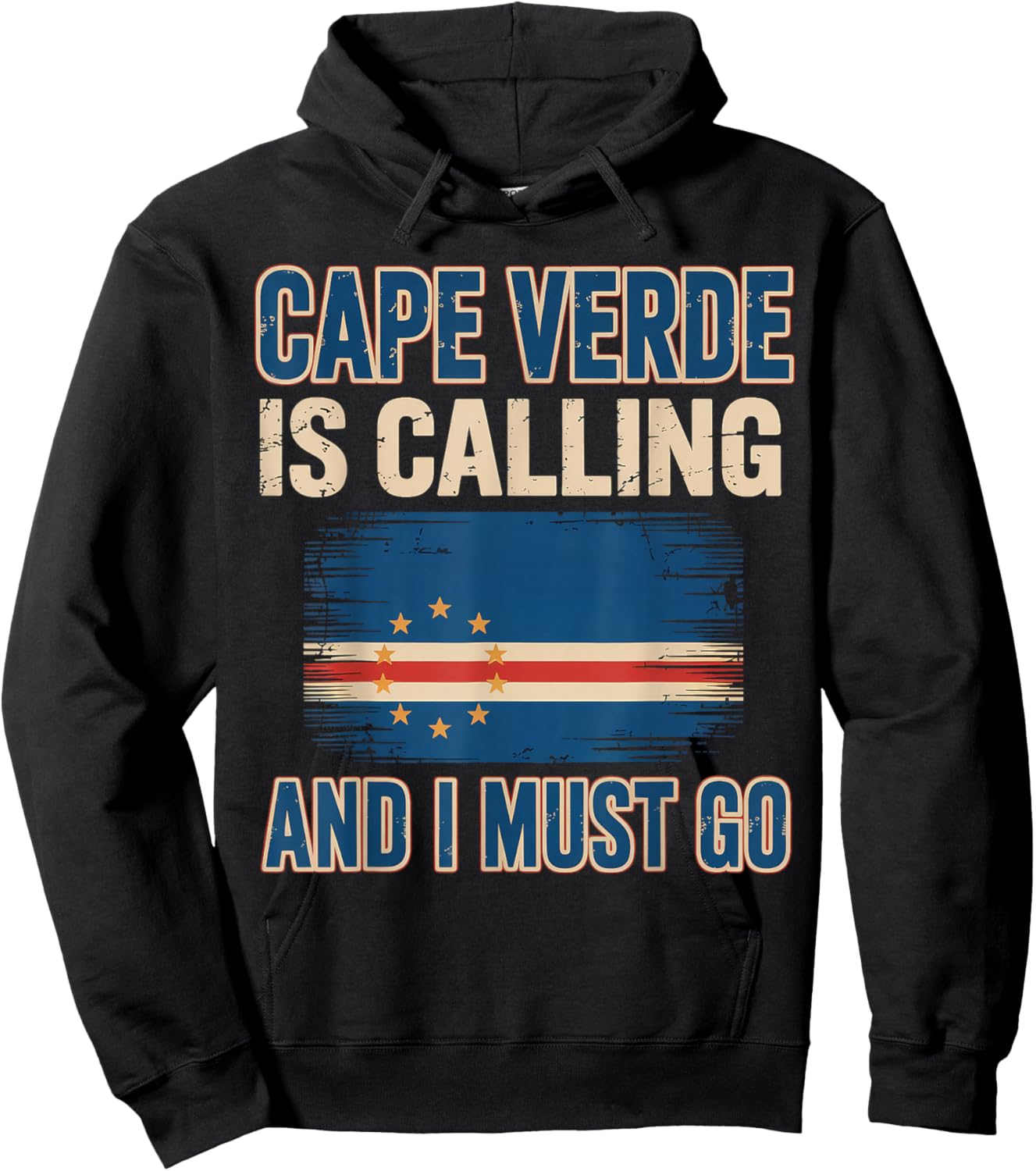 Cape Verde Calling Cabo Verde Flag Pride Verdian Cape Verde Hoodie - Hoodie | Black