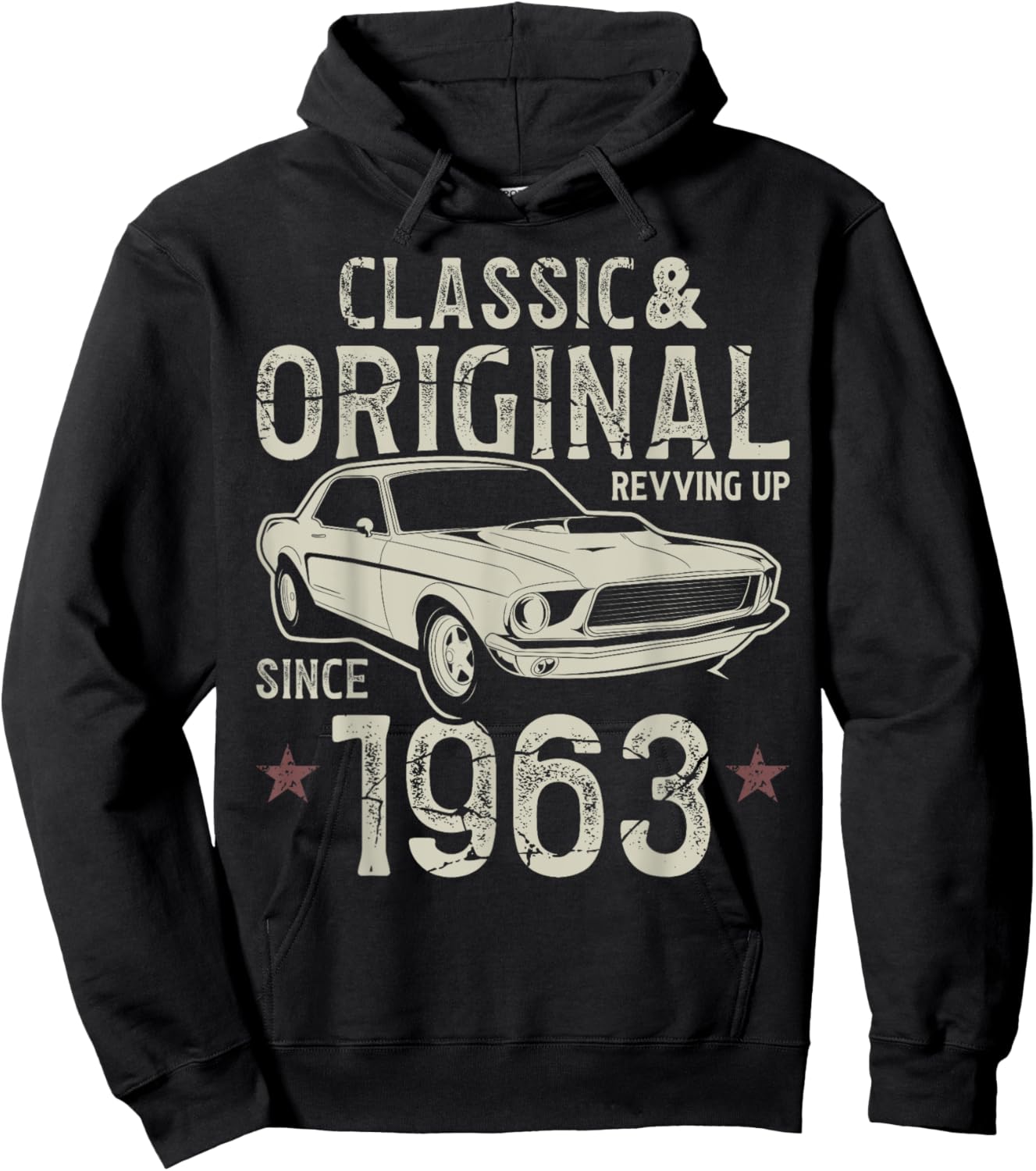 62nd Birthday 1963 Classic Car Hoodie - Hoodie | Black