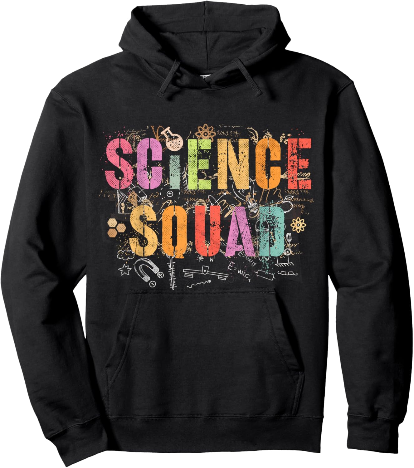 Vintage SCIENCE SQUAD Technology Teacher Team Student STEM Hoodie - Hoodie | Black