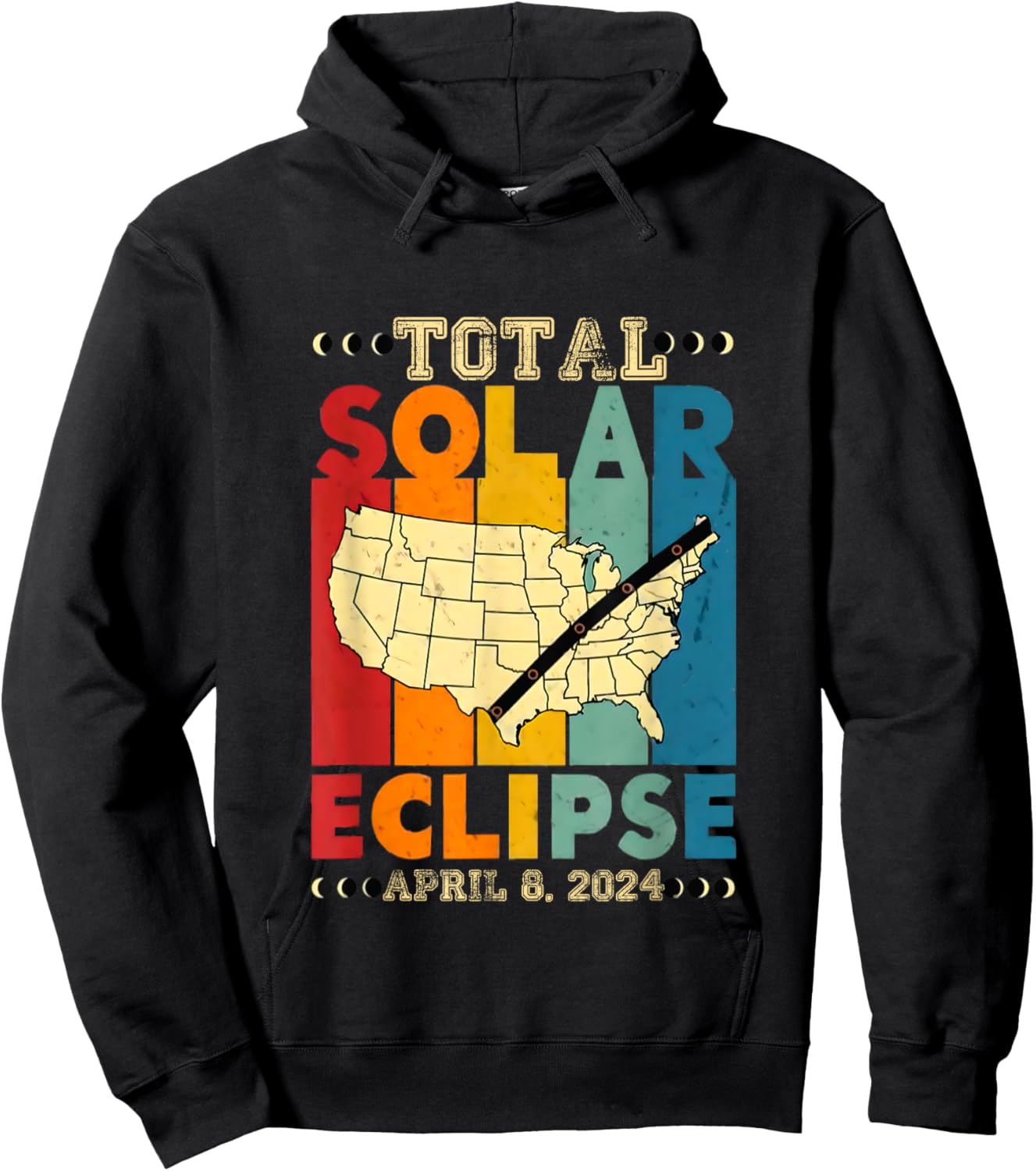 Love eclipse Women Shirt eclipse Lovers for kids girls men Hoodie - Hoodie | Black